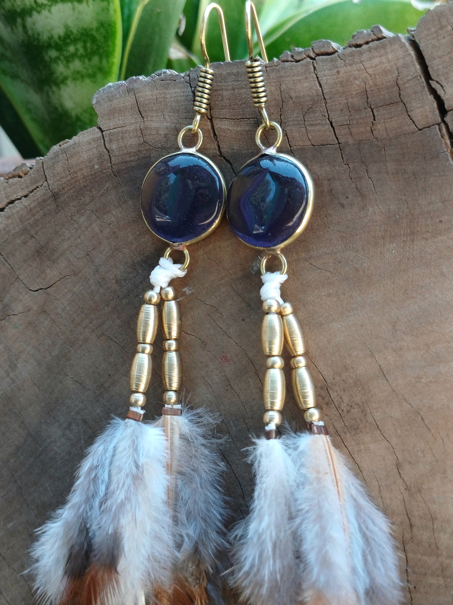 Crystal Feather Earrings