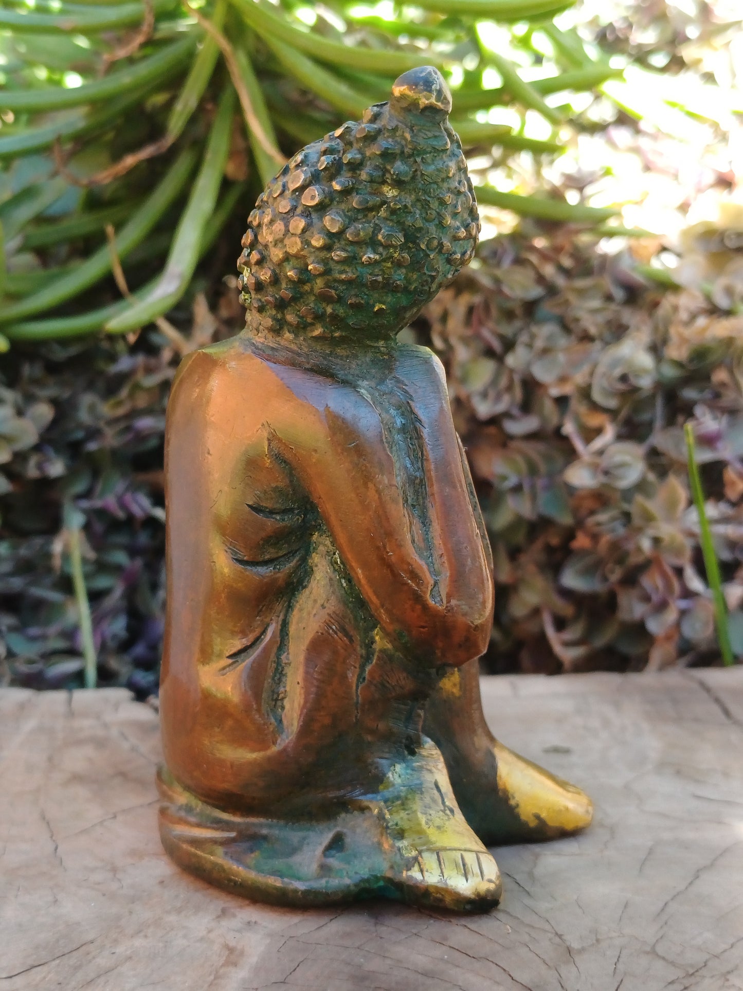 Brass Resting Buddha Statue