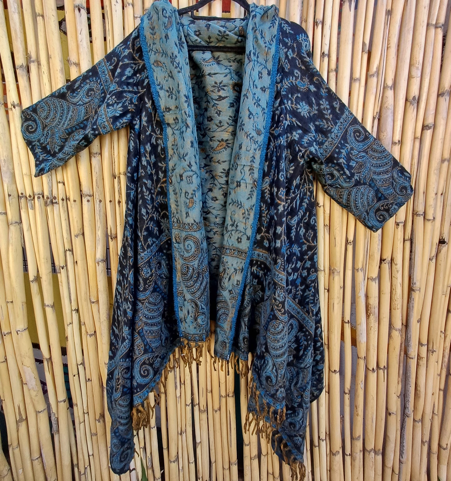 Topaz Pashmina Blanket Coat