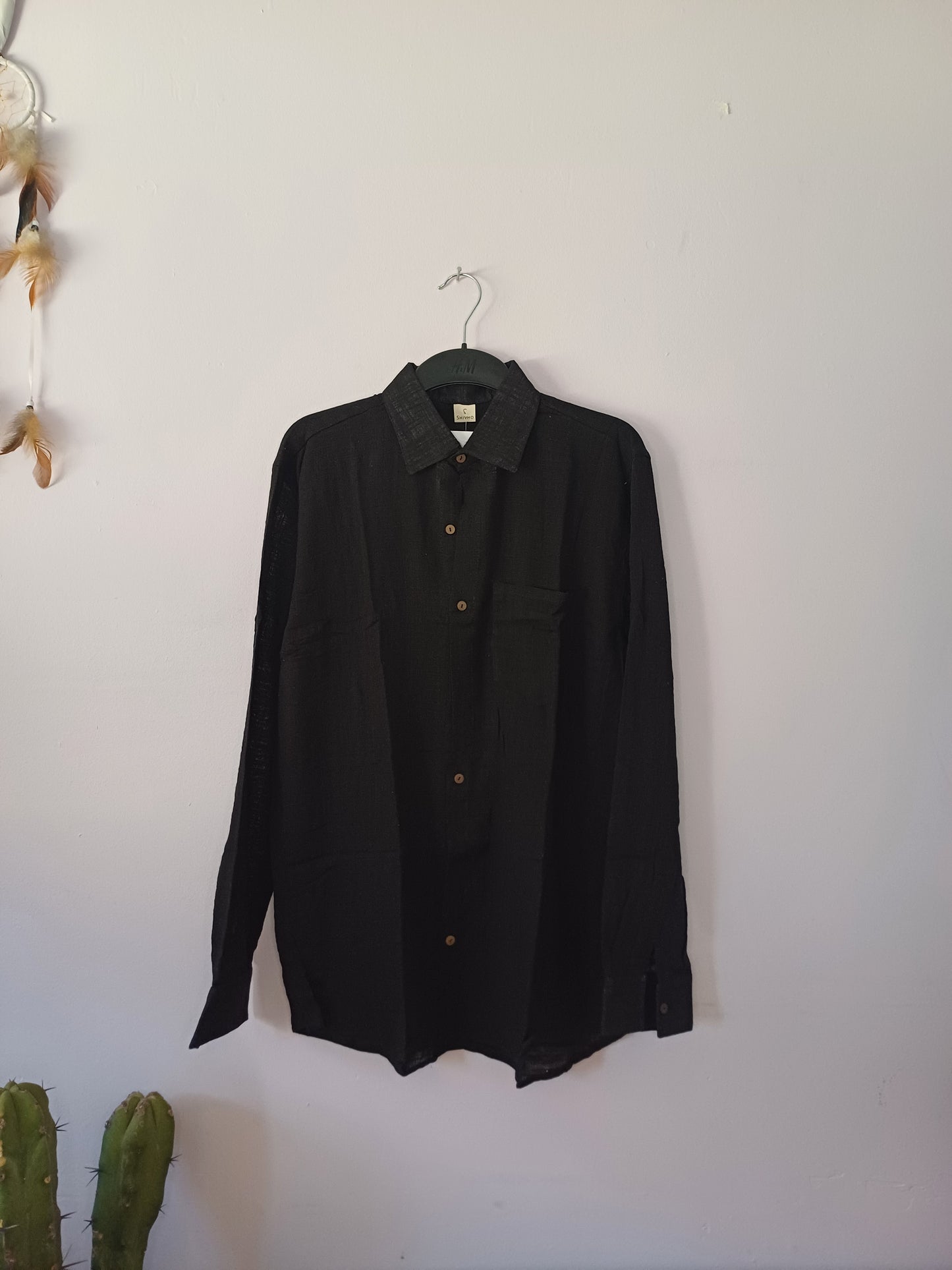 Black Linen Shirt