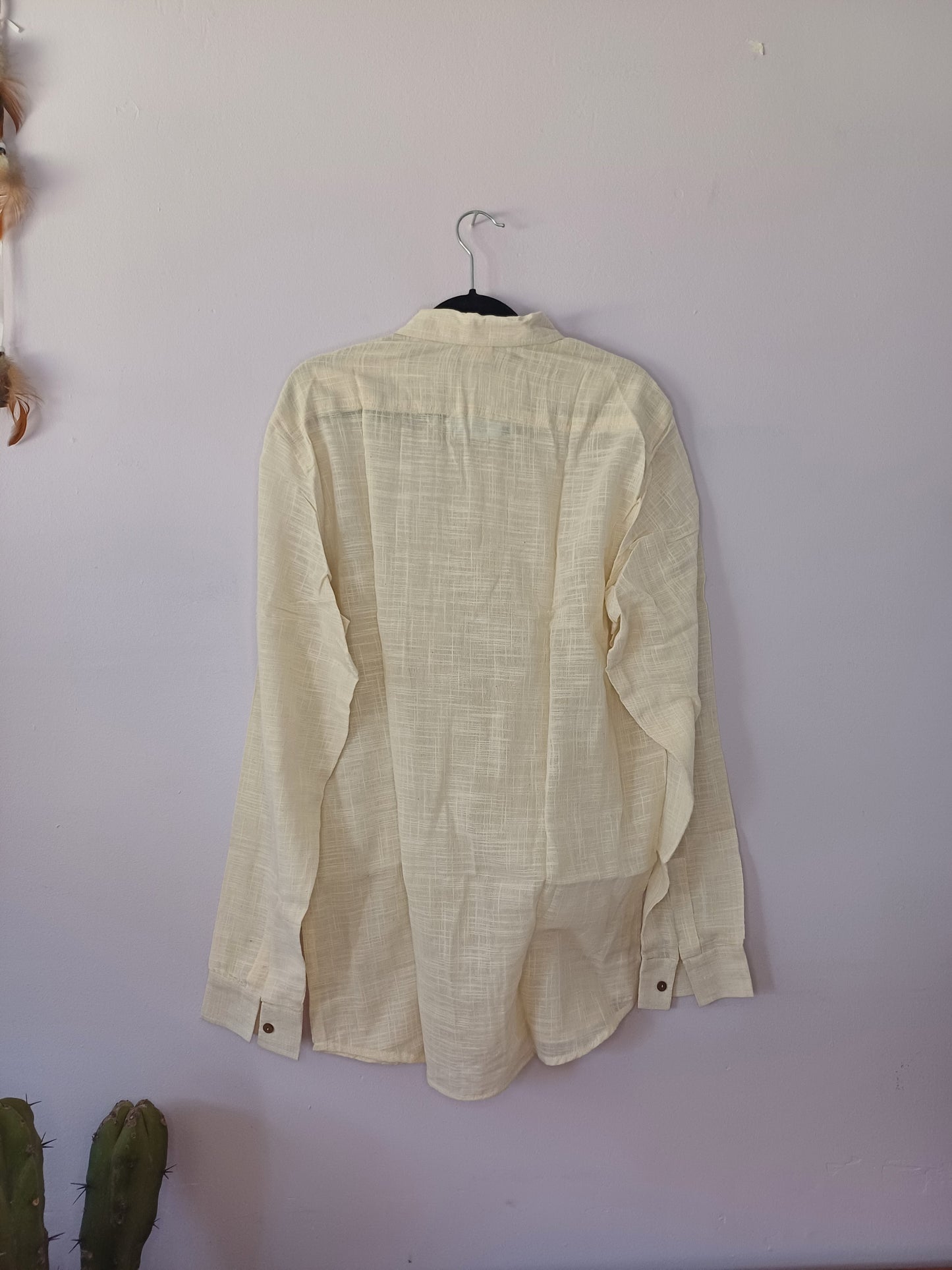 Cream Linen Shirt