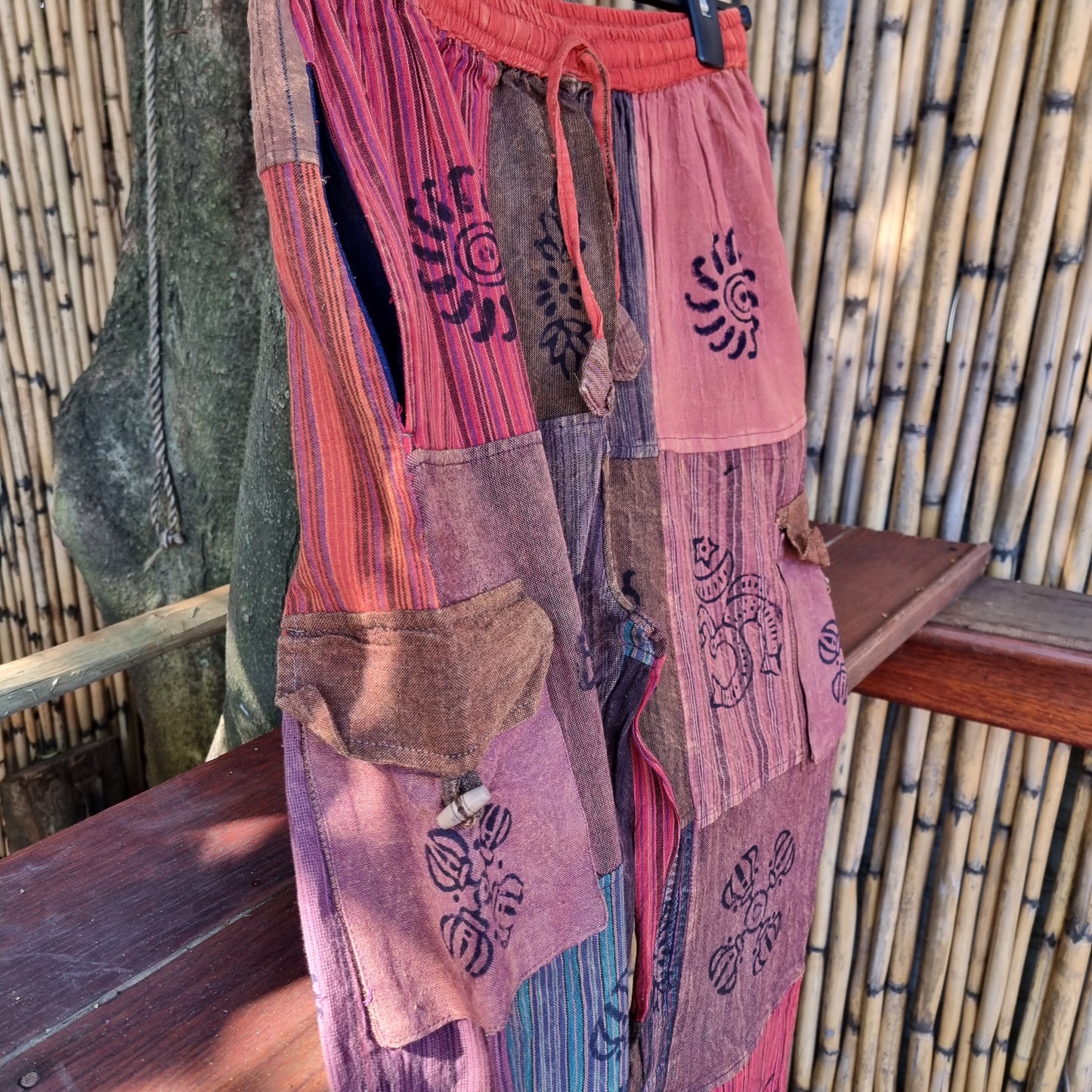 Fire Storm Patchwork Pants