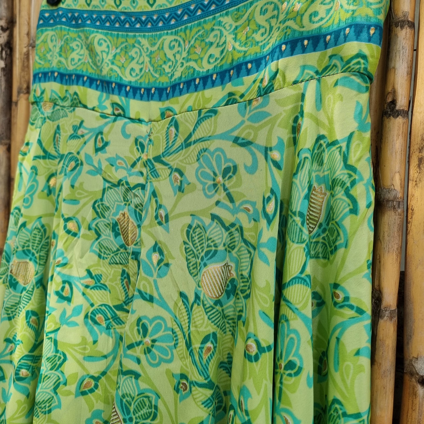 Celestial Citrus Silk Umbrella Pants