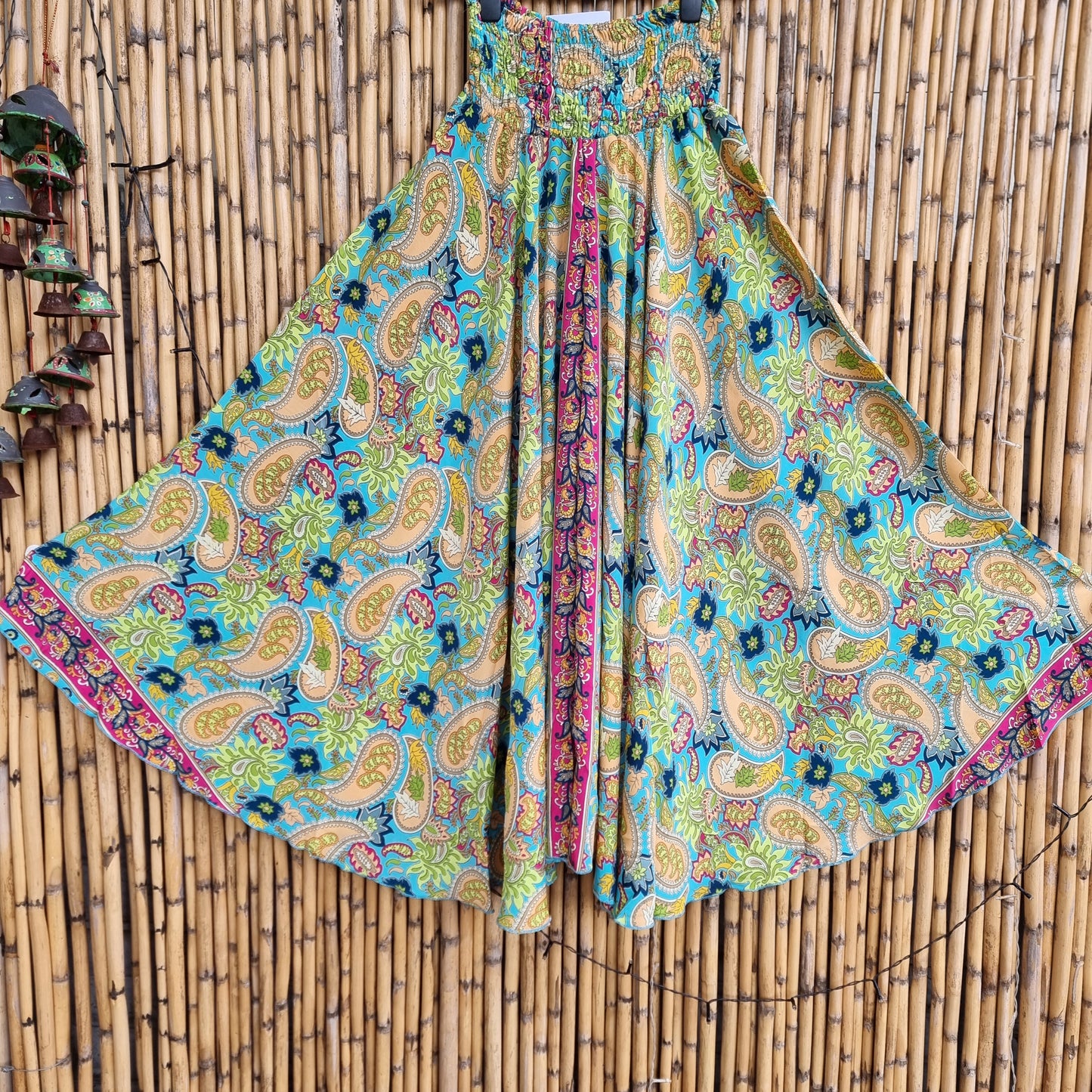 TropiGlow Silk Umbrella Pants