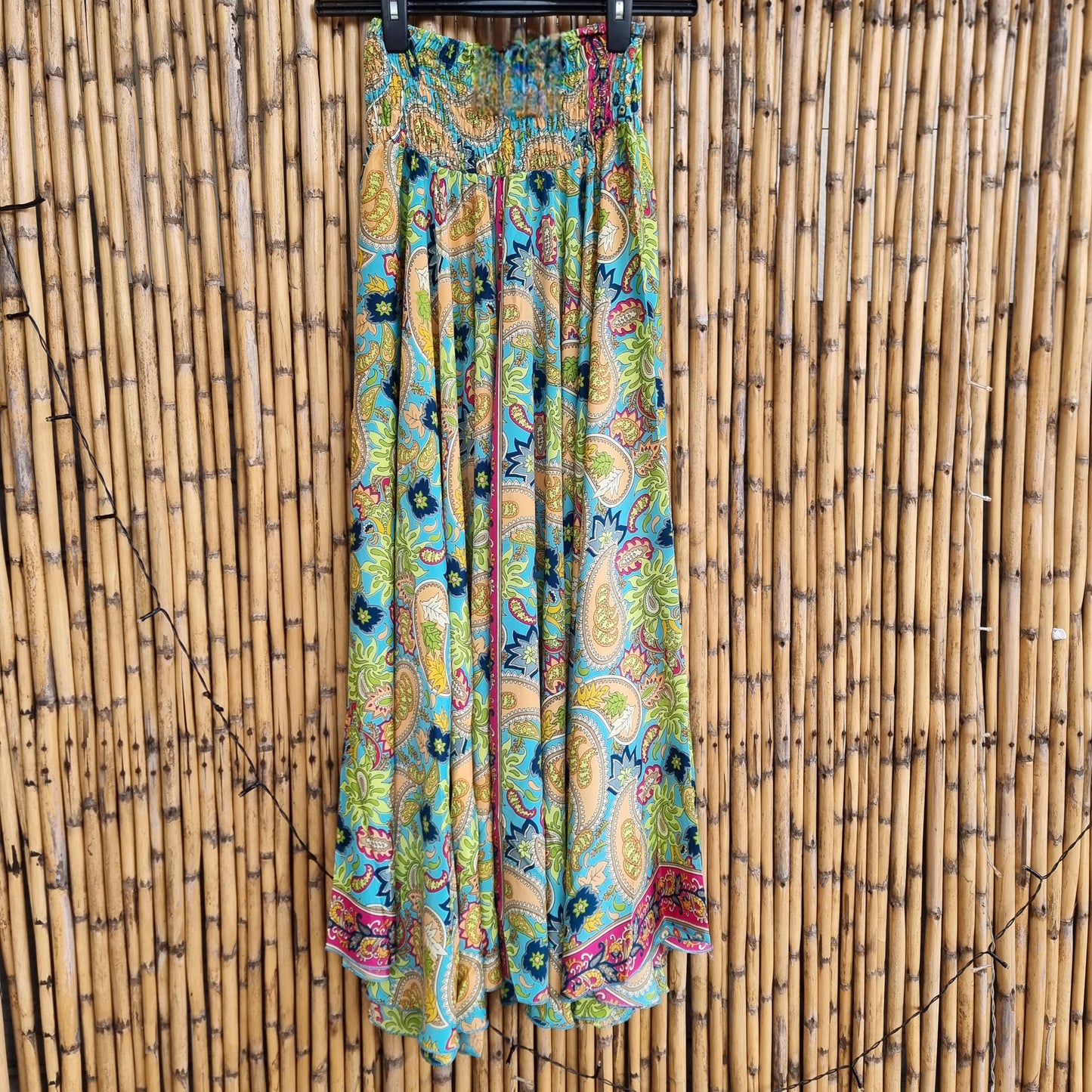 TropiGlow Silk Umbrella Pants