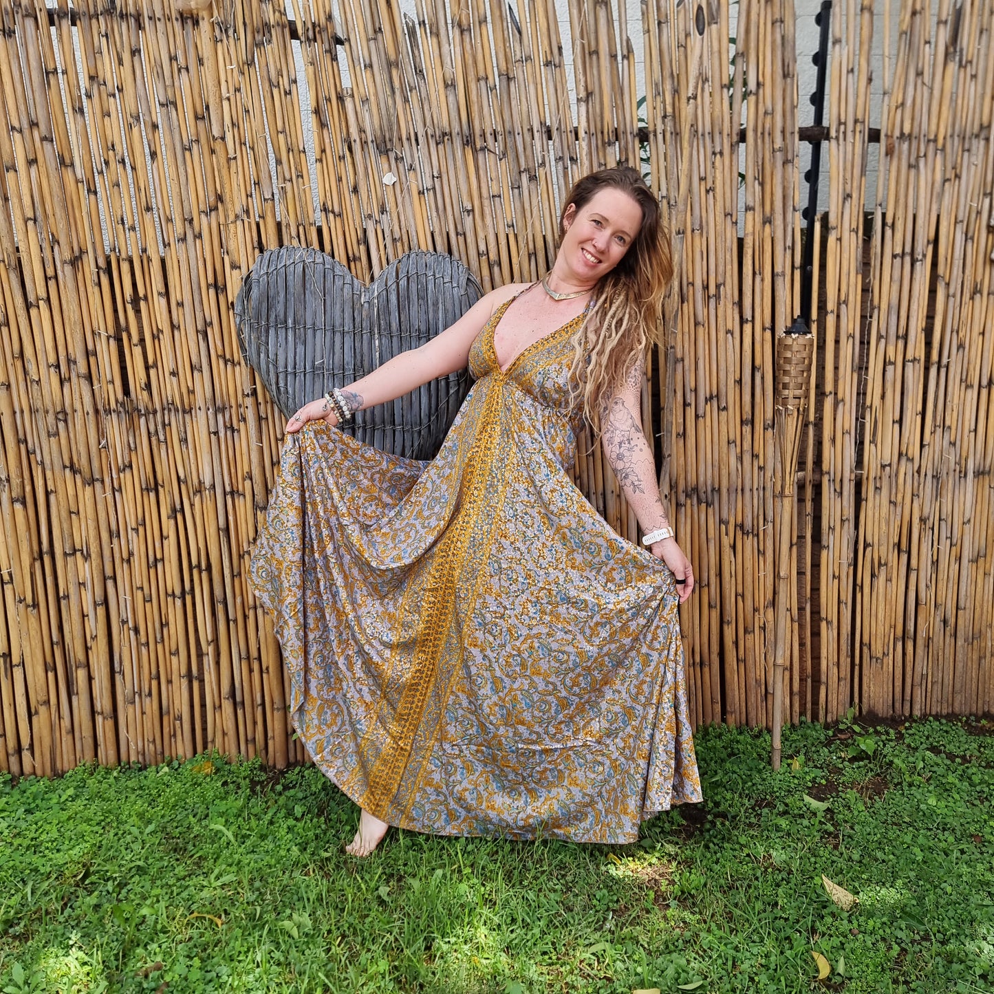 Golden Hour Silk Dress