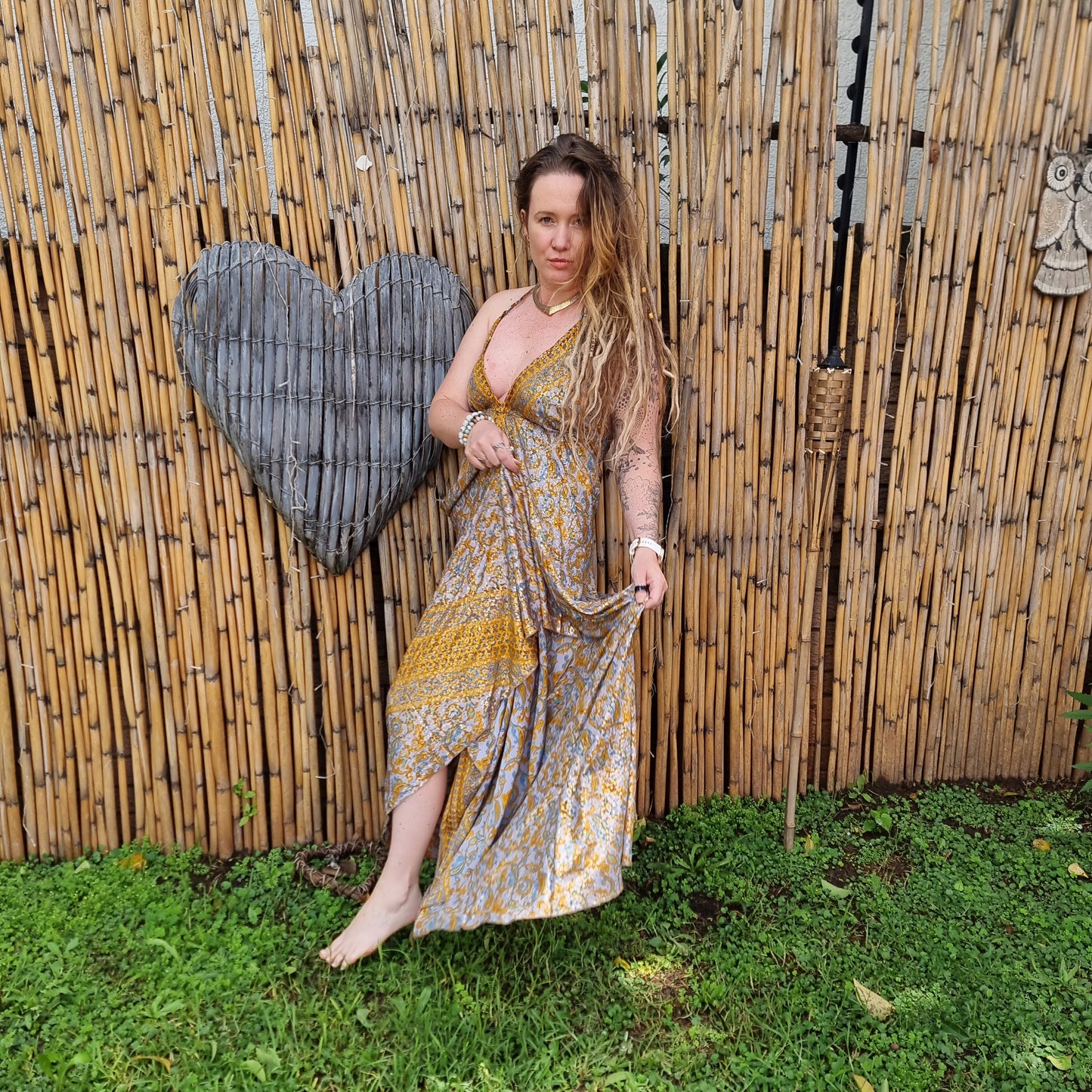 Golden Hour Silk Dress