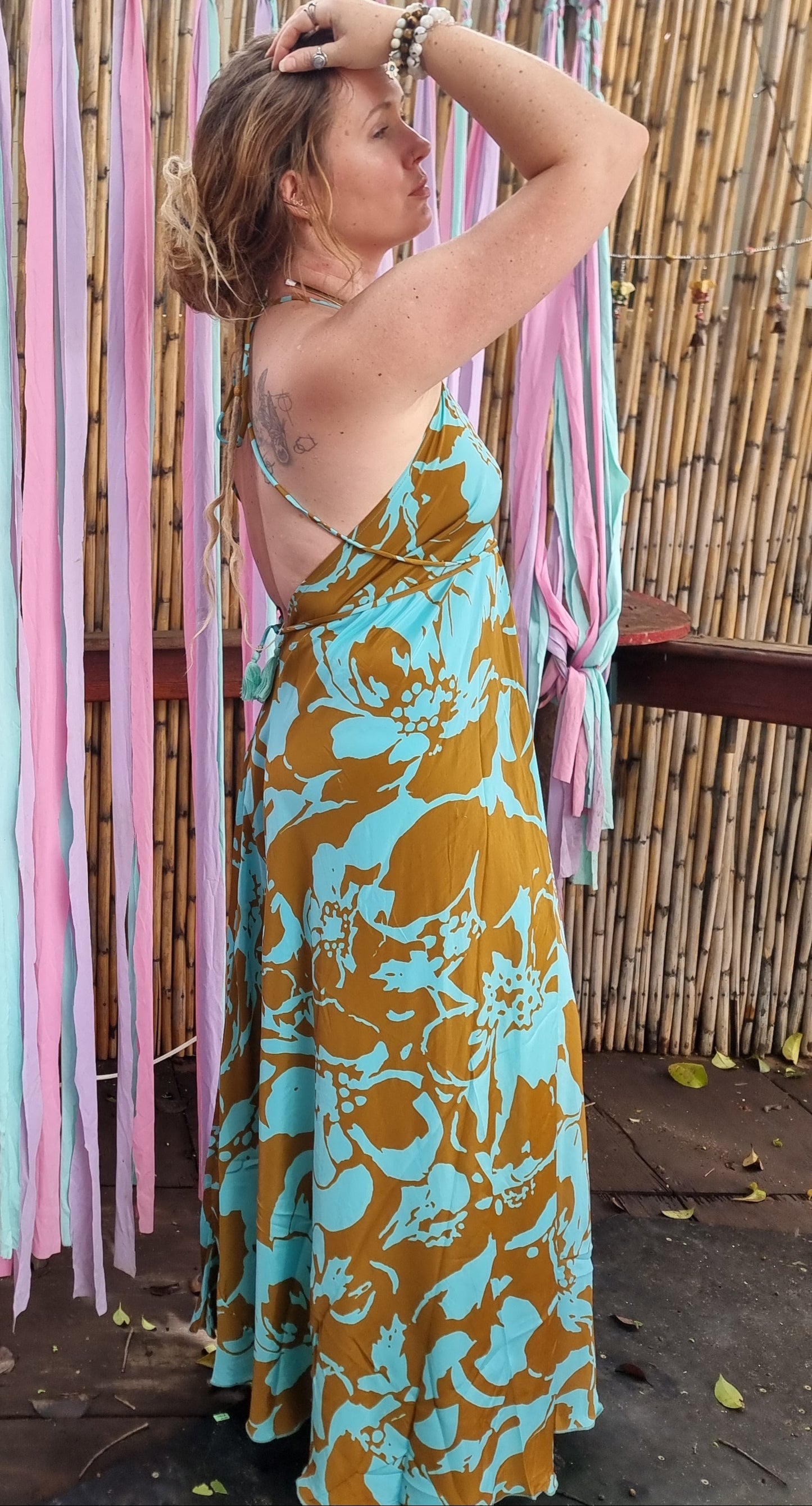 Tenerife Sea Silk Dress