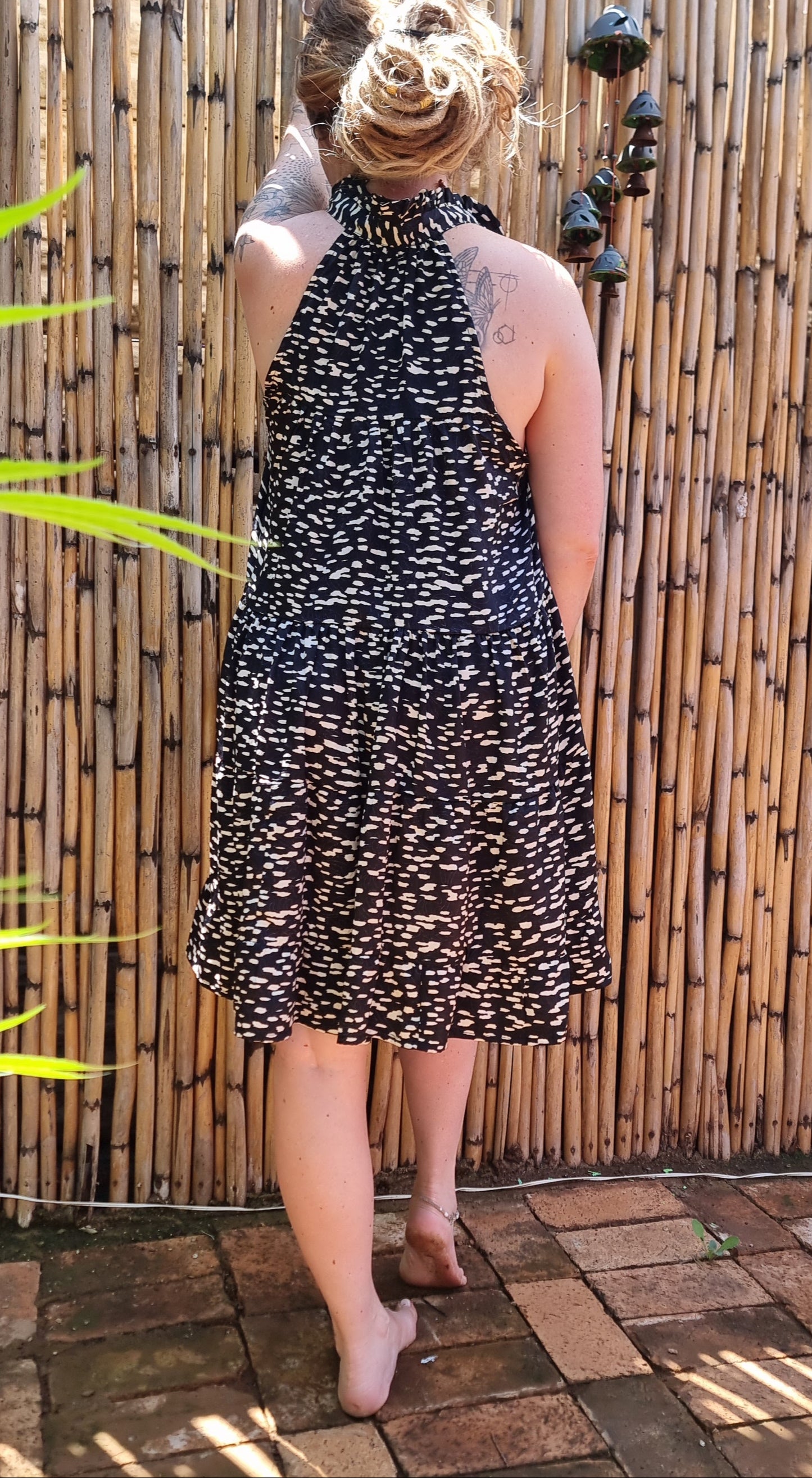 Rippled River Short Dress