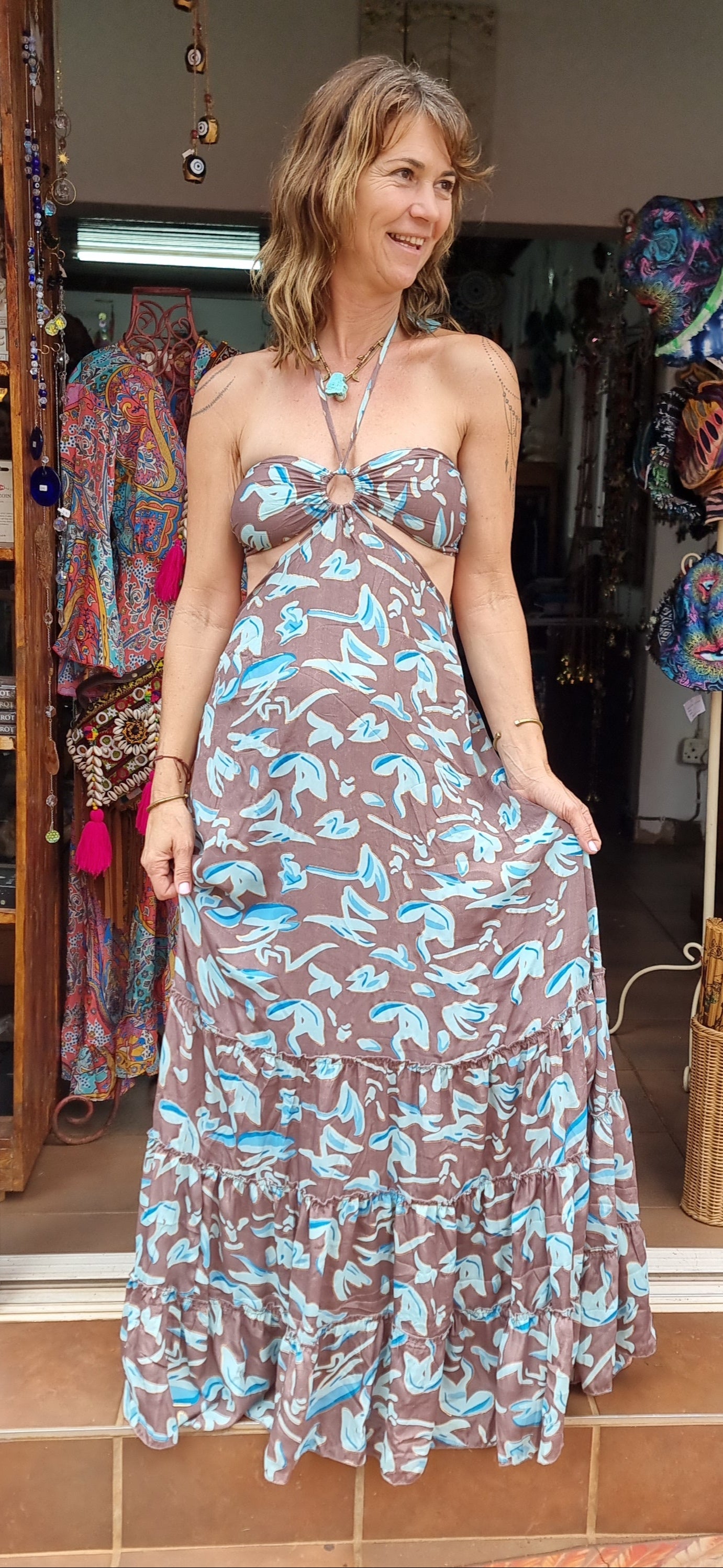 Island Spirit Silk Dress ( VARIOUS COLOURS)