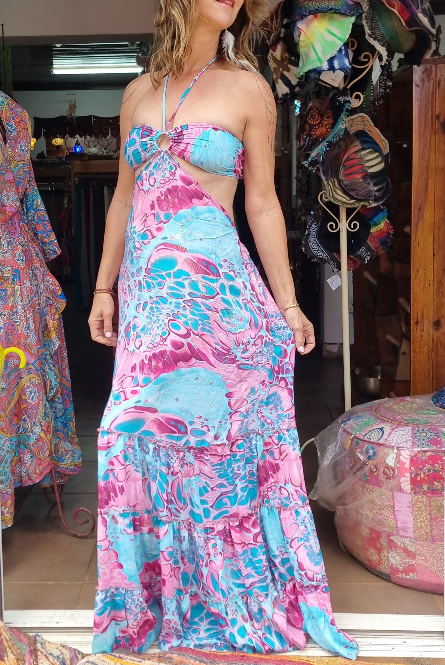 Island Spirit Silk Dress ( VARIOUS COLOURS)