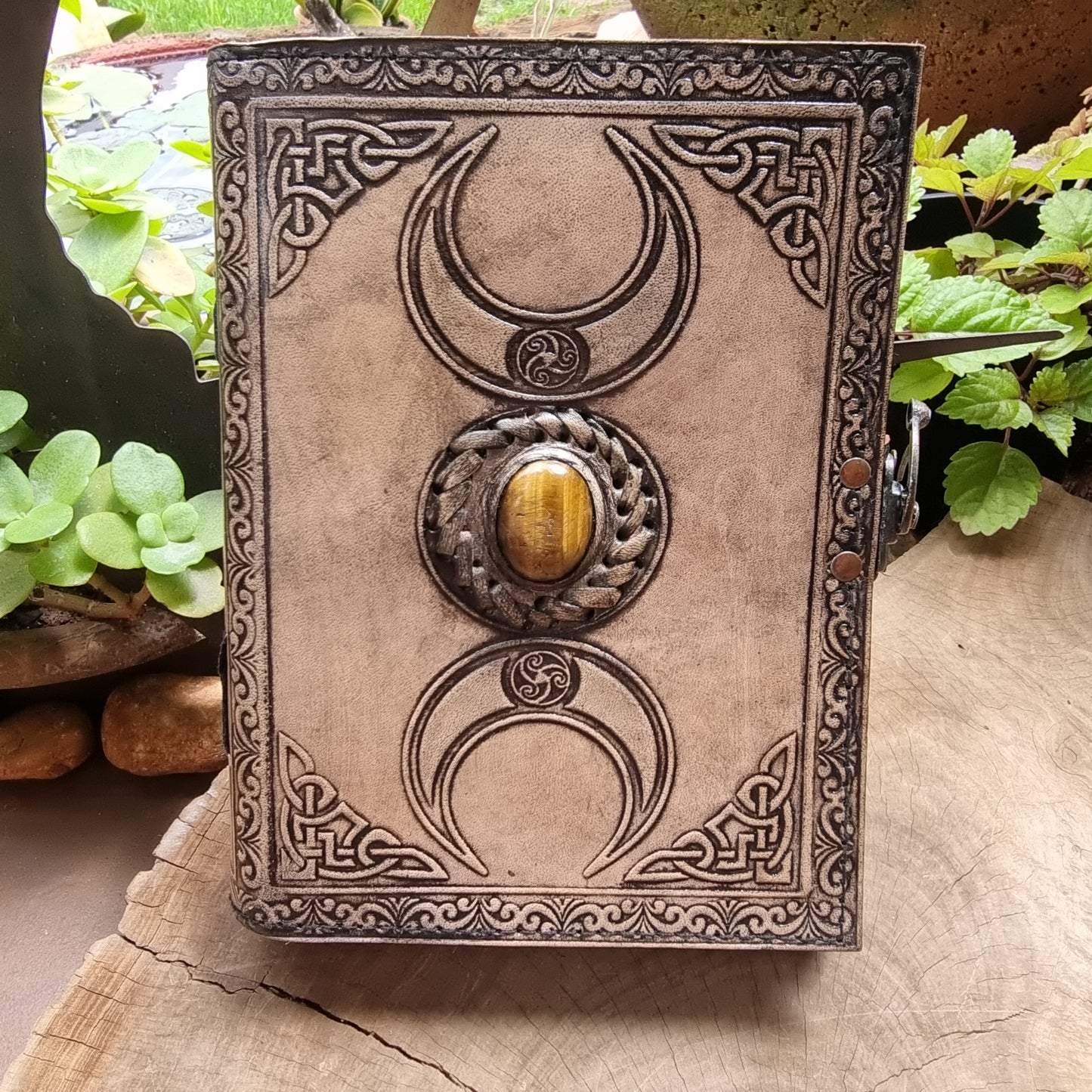 Triple Goddess Vintage Leather Journal