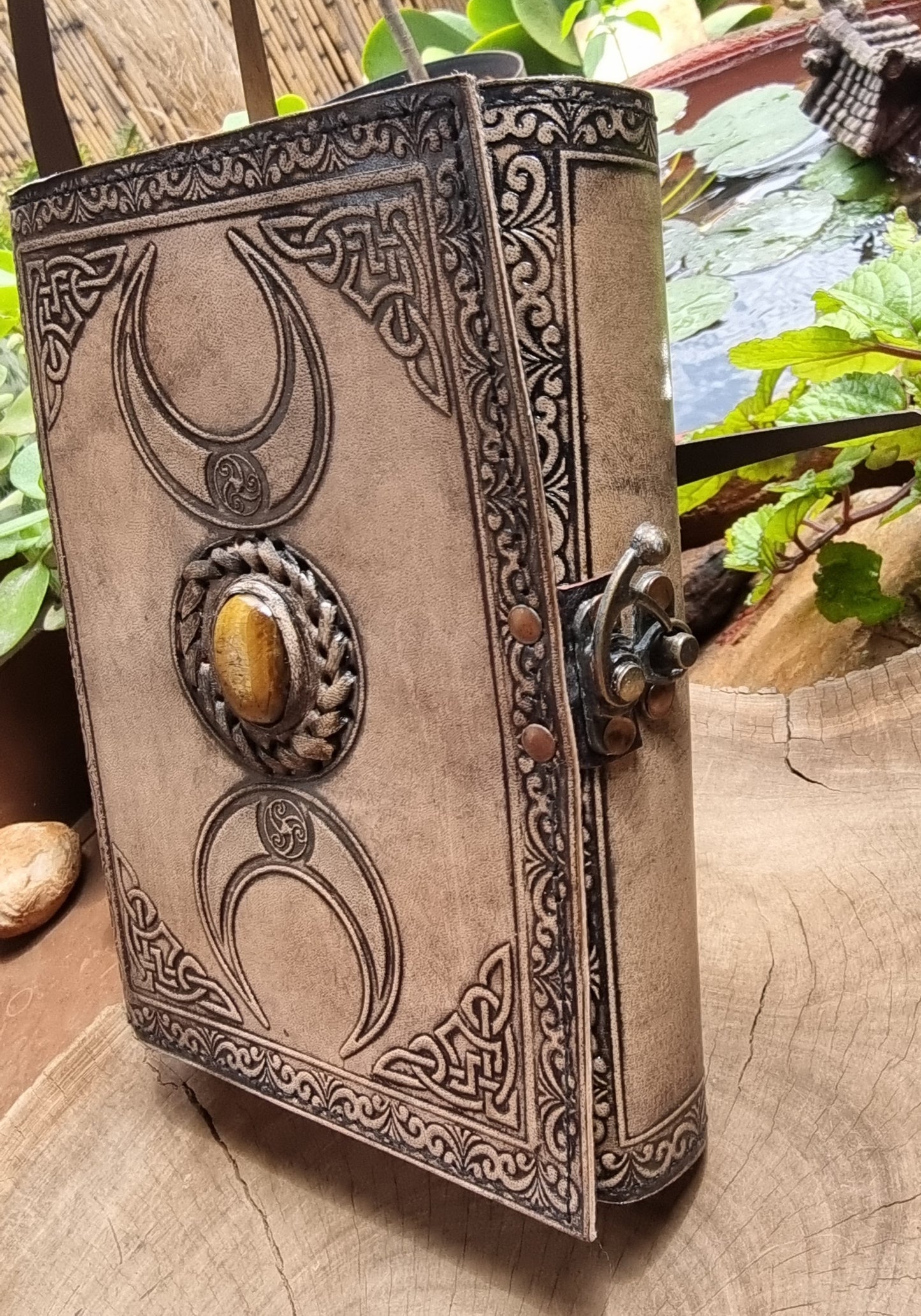 Triple Goddess Vintage Leather Journal