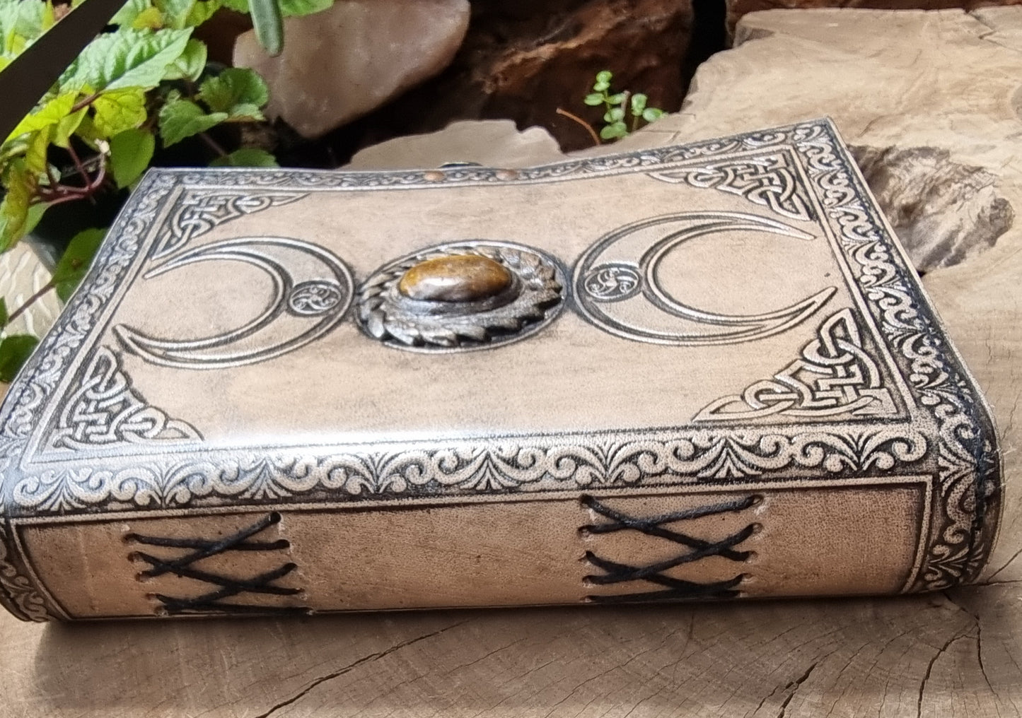 Triple Goddess Vintage Leather Journal