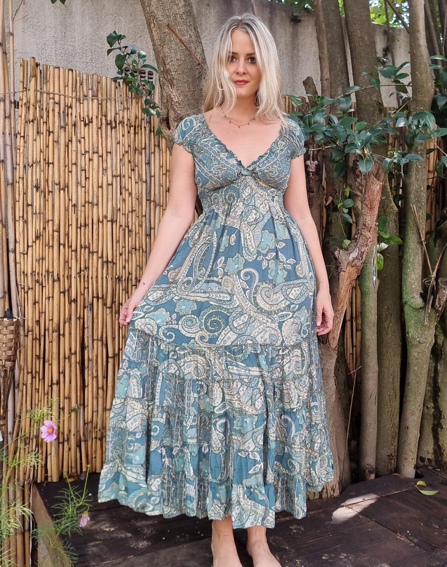 Sunday Siesta Silk Dress