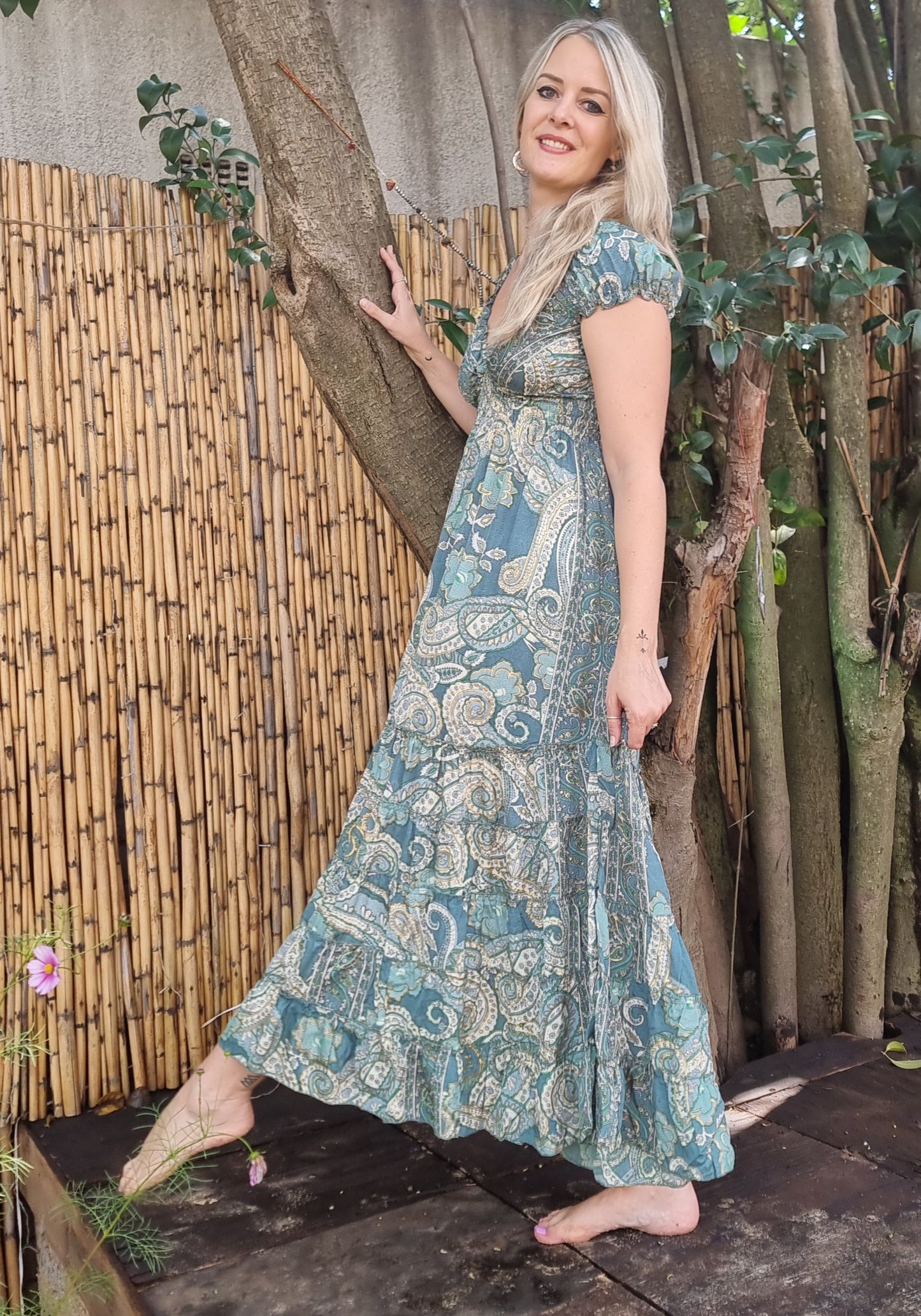 Sunday Siesta Silk Dress