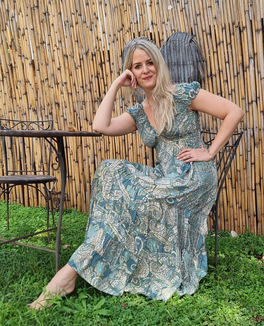 Sunday Siesta Silk Dress