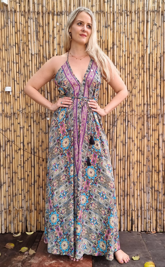 Solar Flare Silk Dress