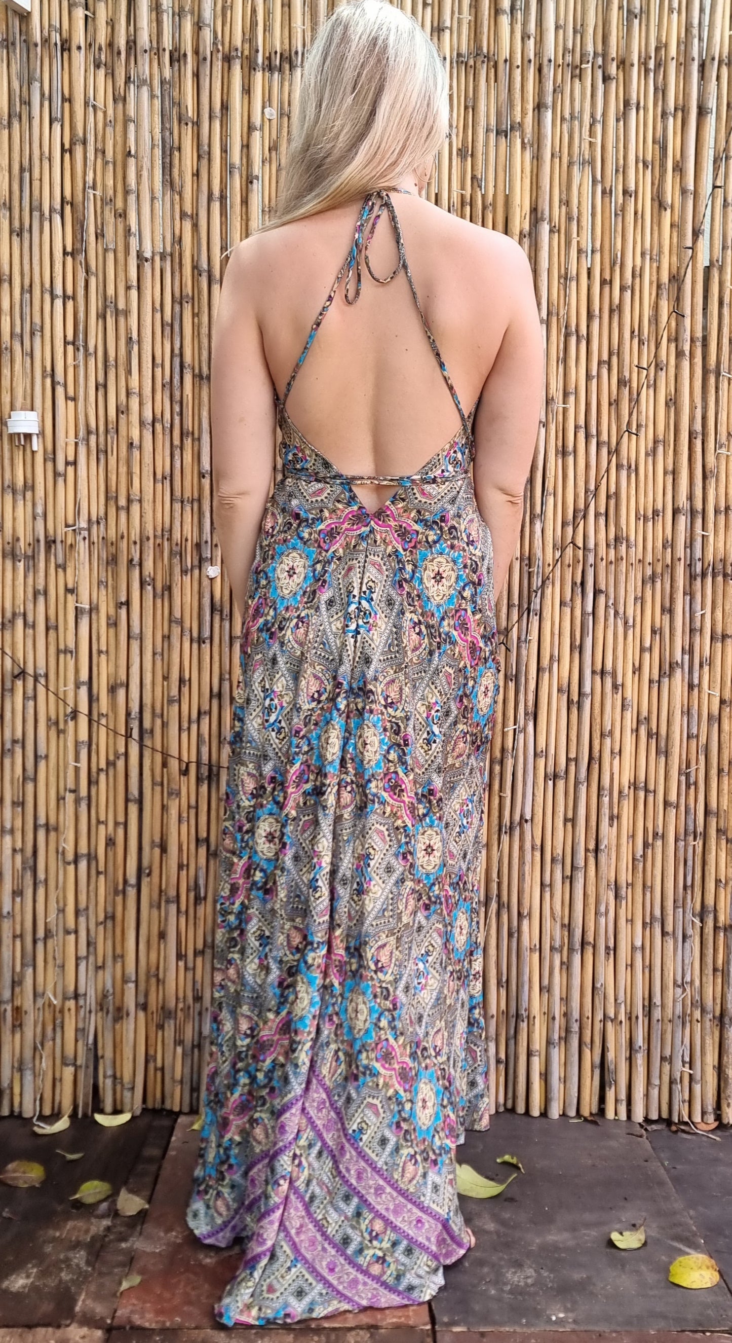 Solar Flare Silk Dress