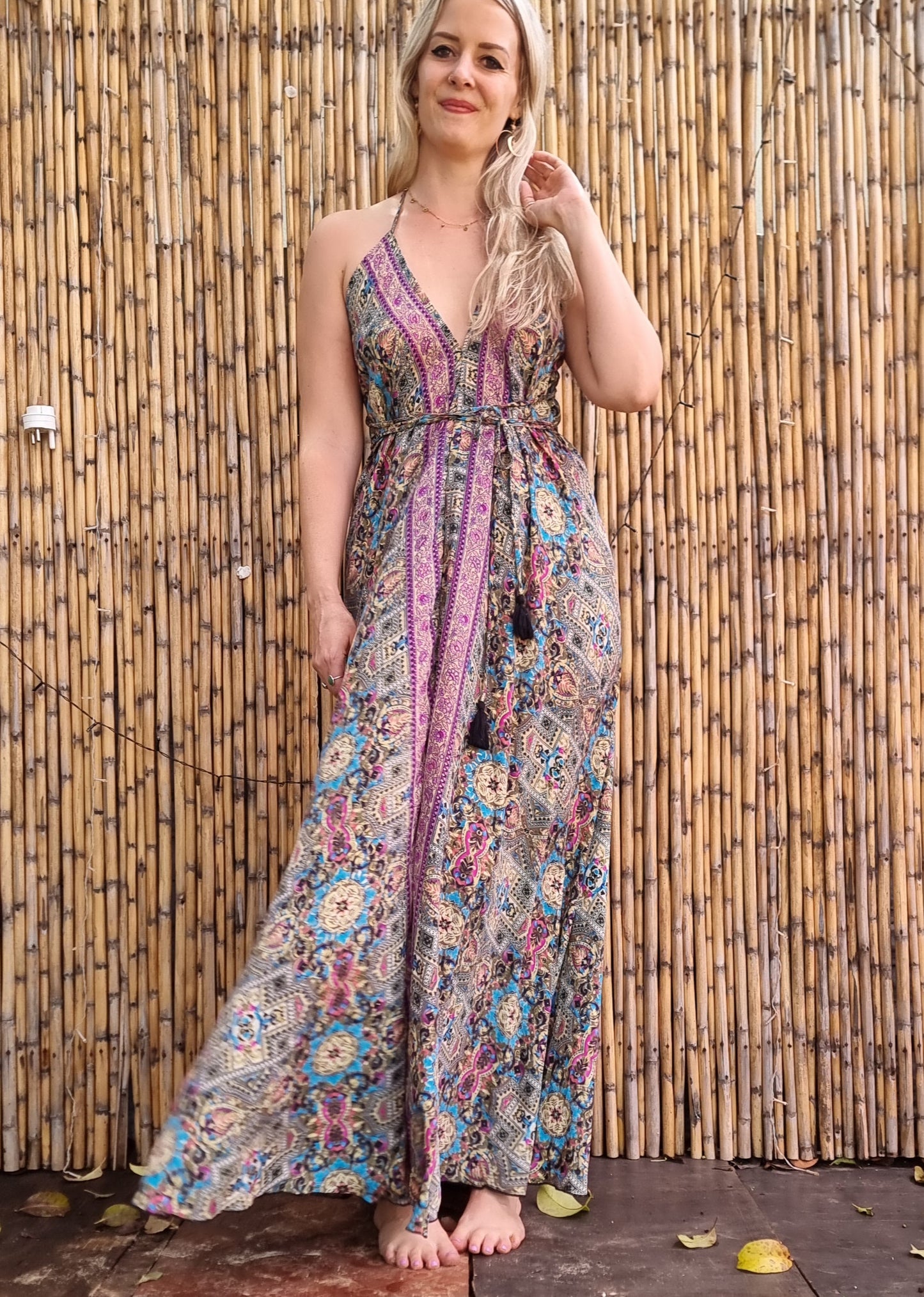 Solar Flare Silk Dress