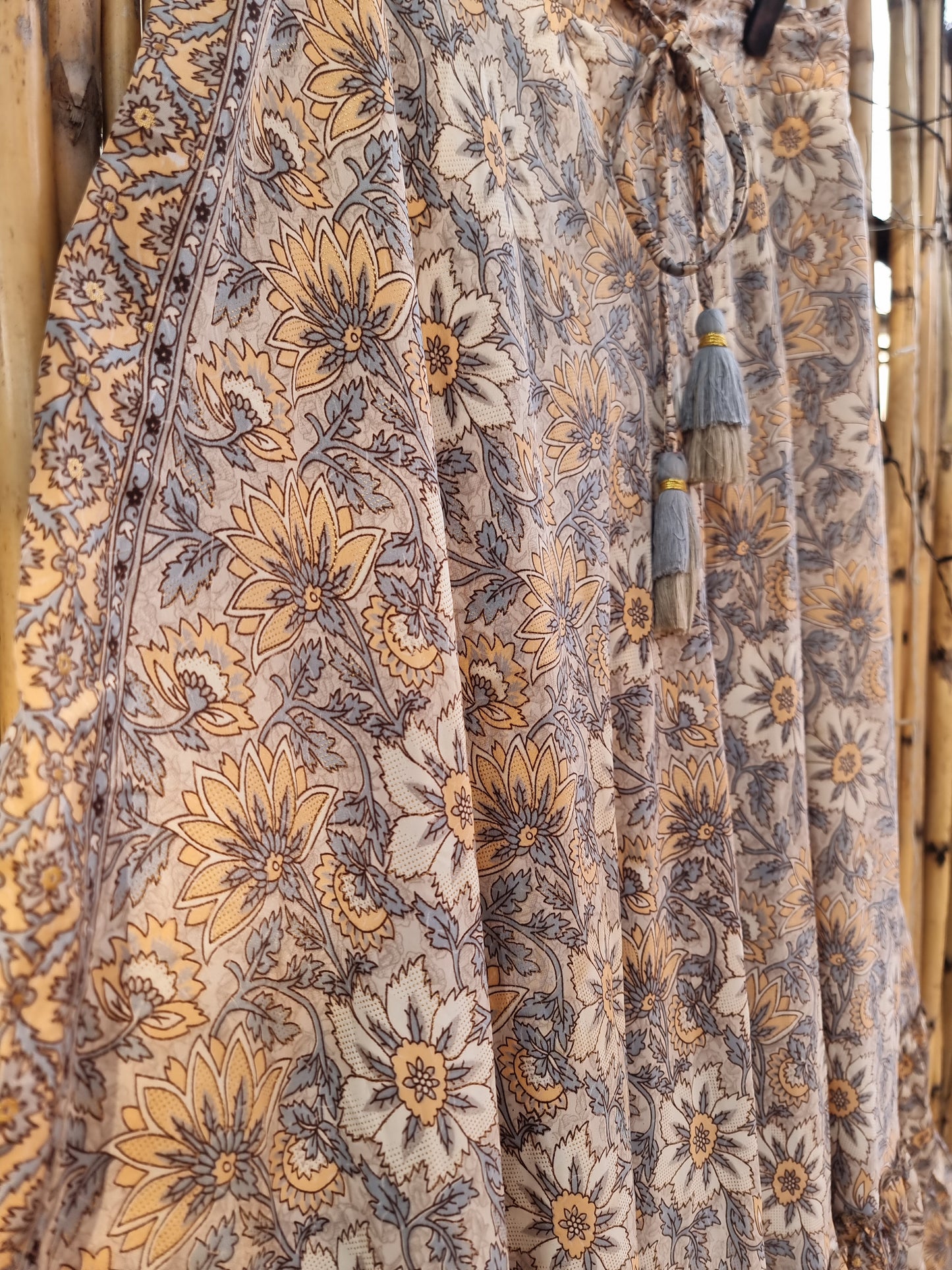 Meadow Whisper Silk Skirt