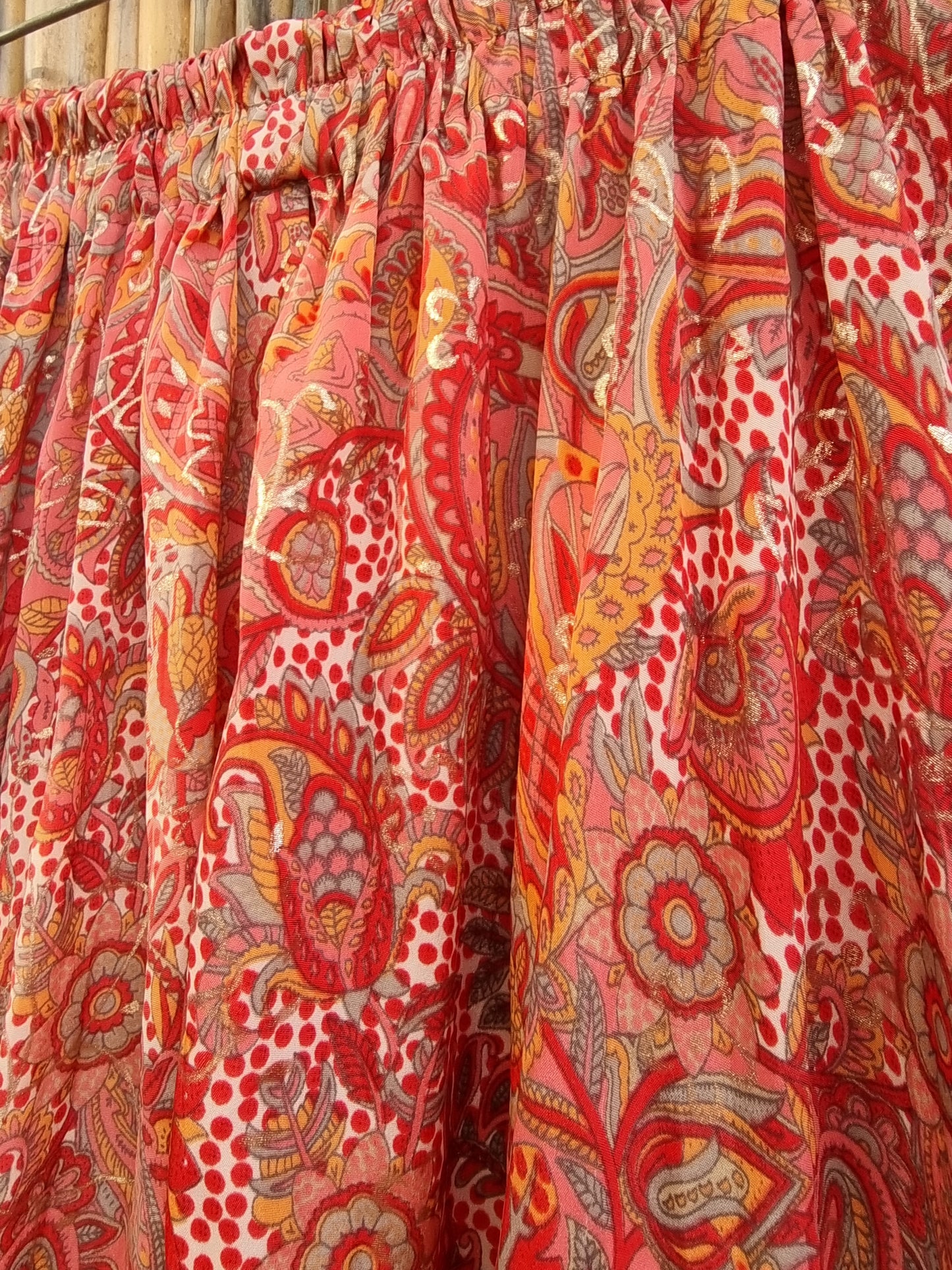 Glass Plum Silk Skirt