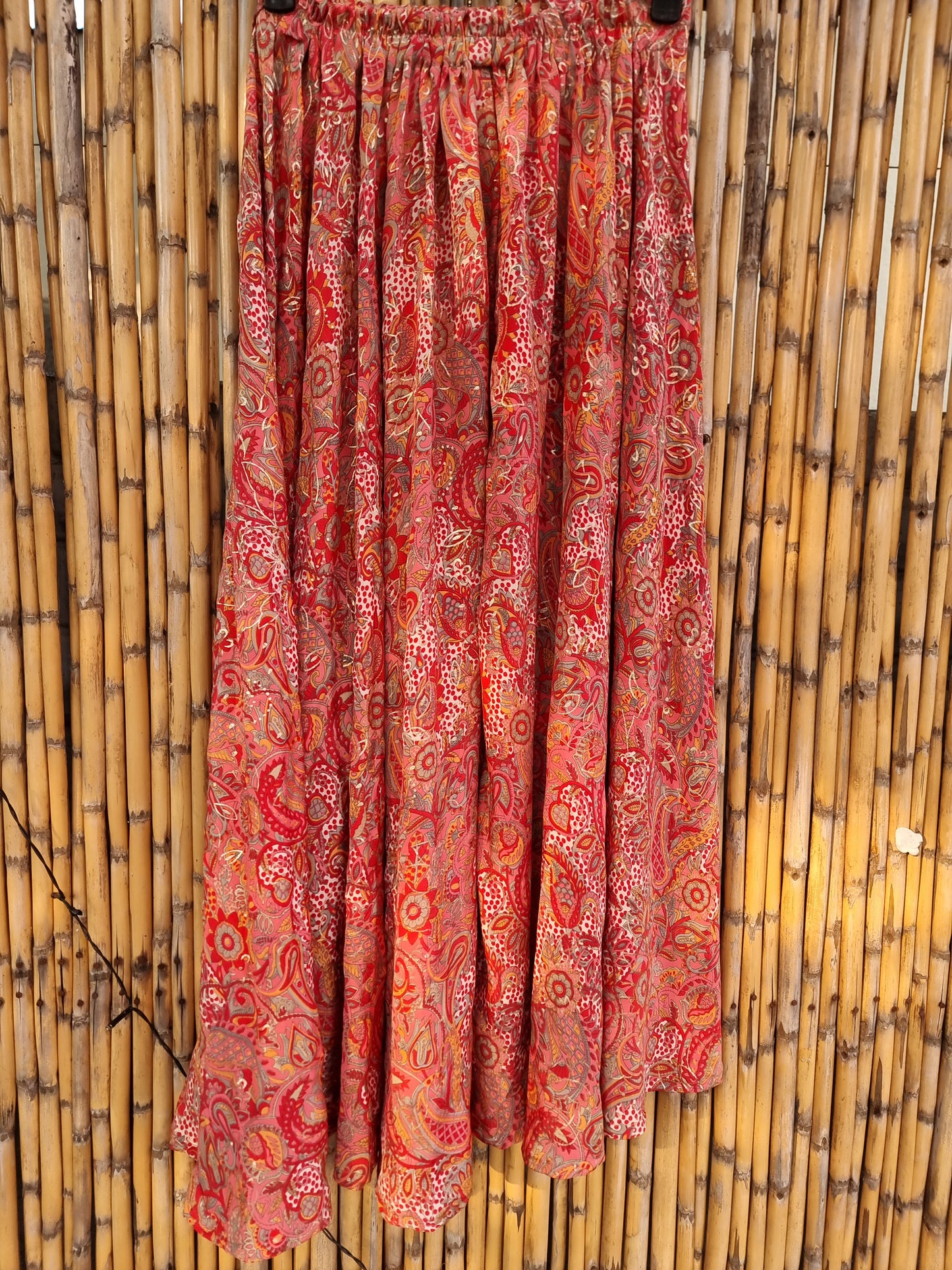 Glass Plum Silk Skirt