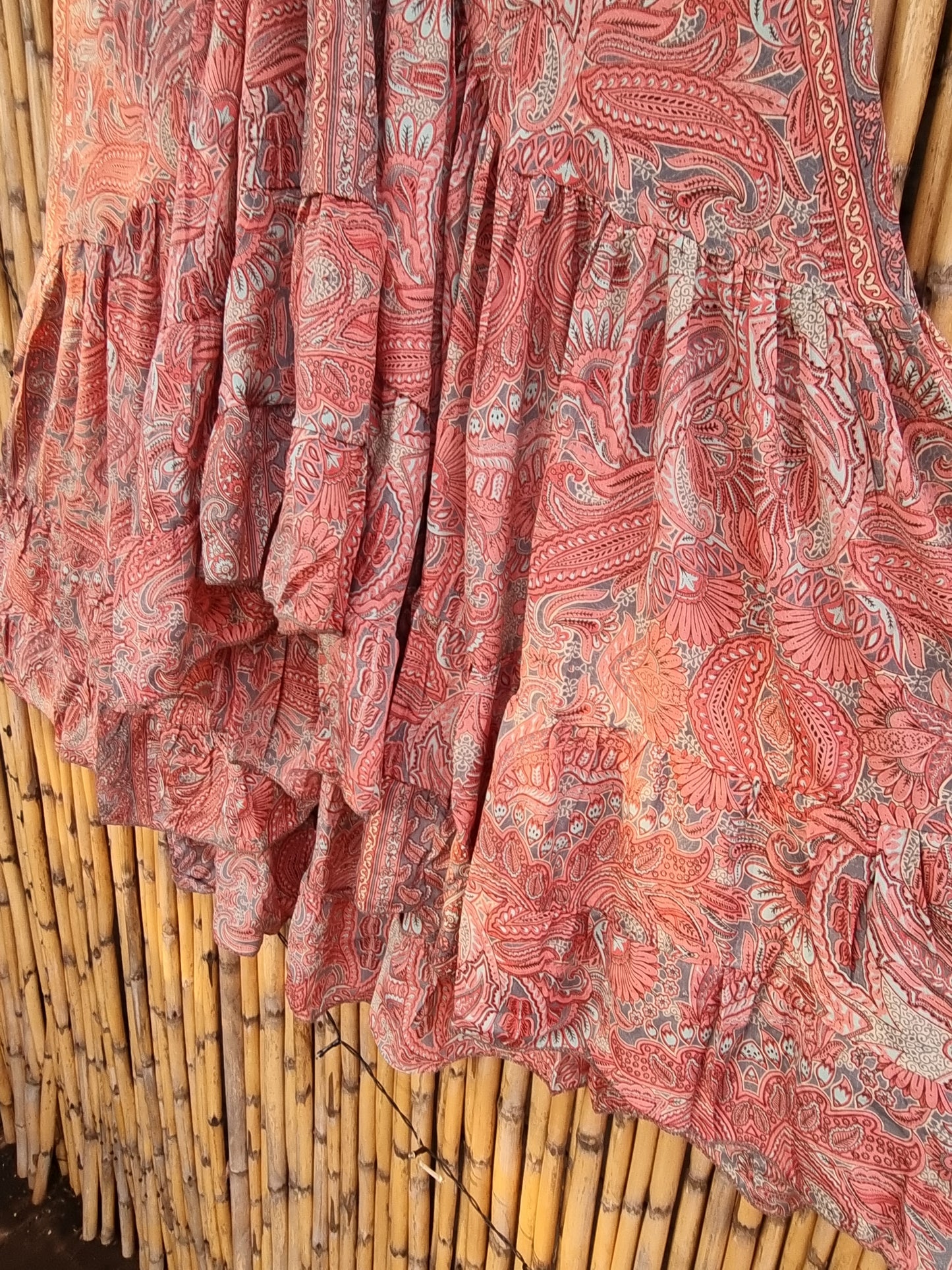 Silky Sunset Silk Skirt