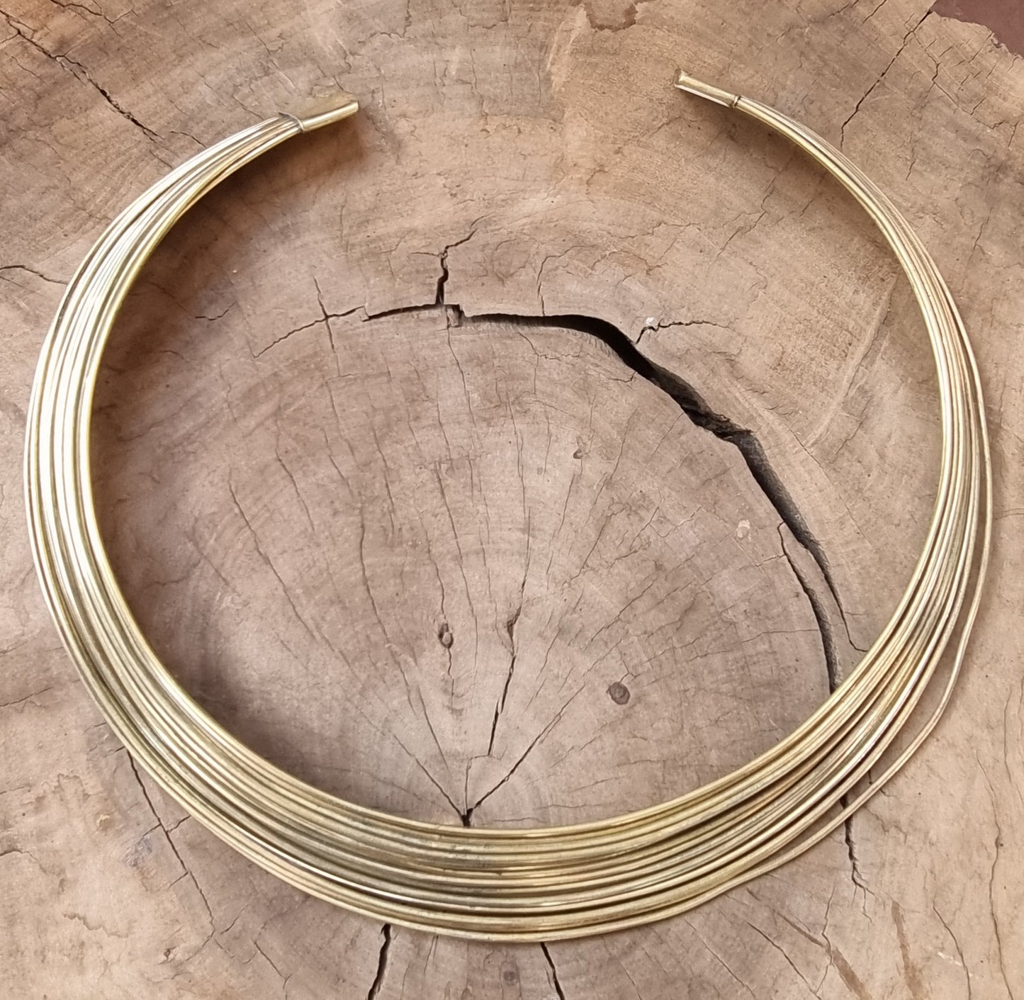 Brass Layered Choker