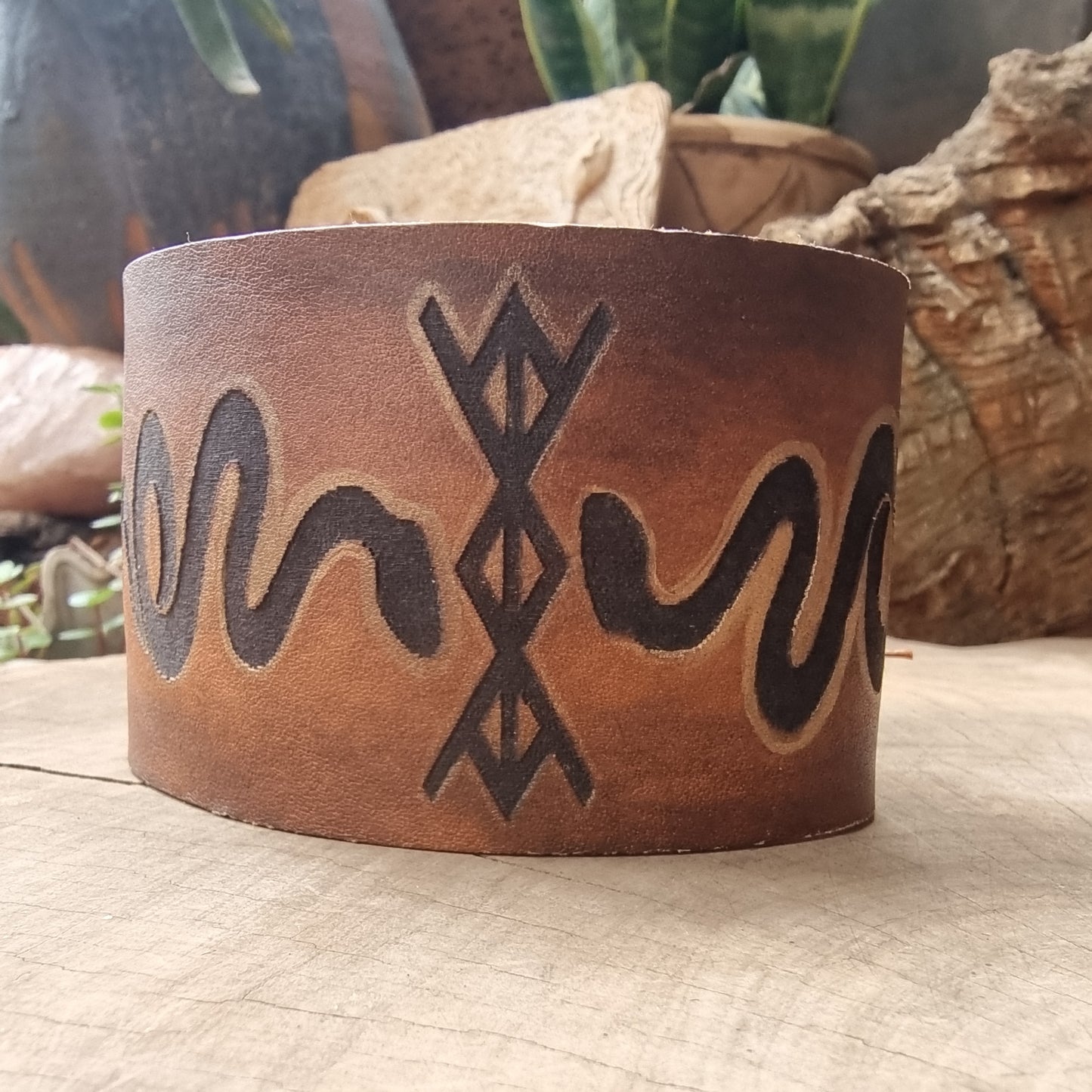 Nordic Leather Wrist Cuff
