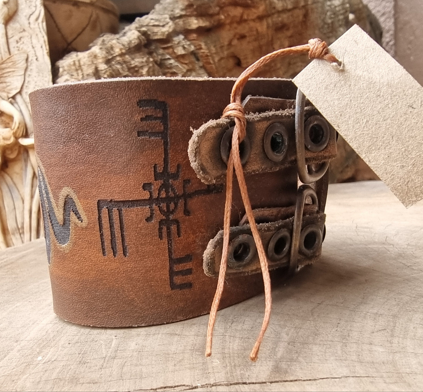 Nordic Leather Wrist Cuff