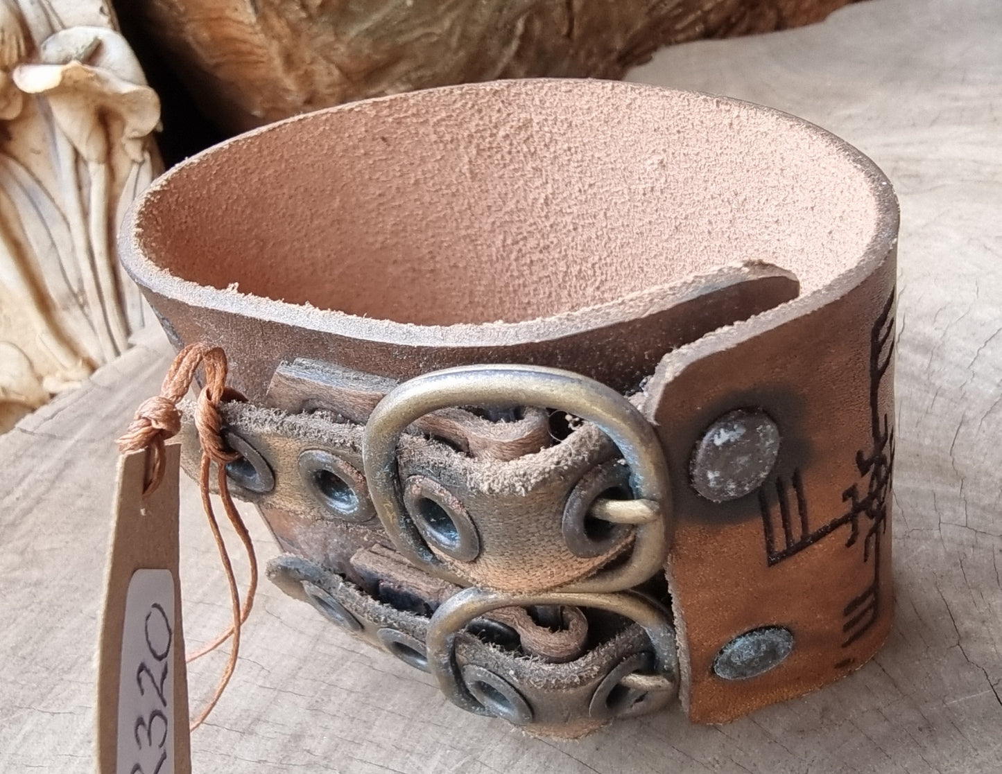 Nordic Leather Wrist Cuff