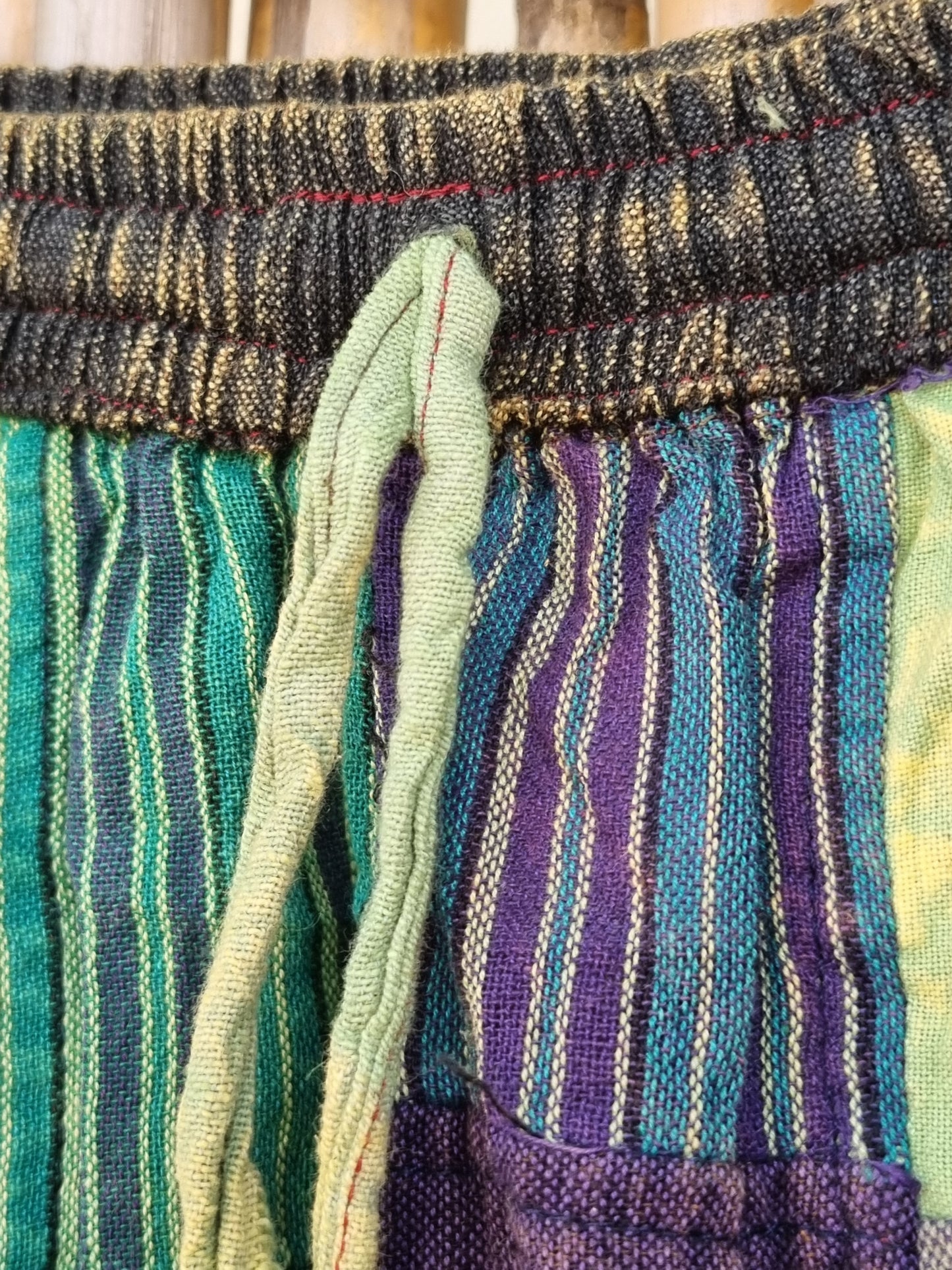 Lima Cotton Patchwork Pants (Medium)