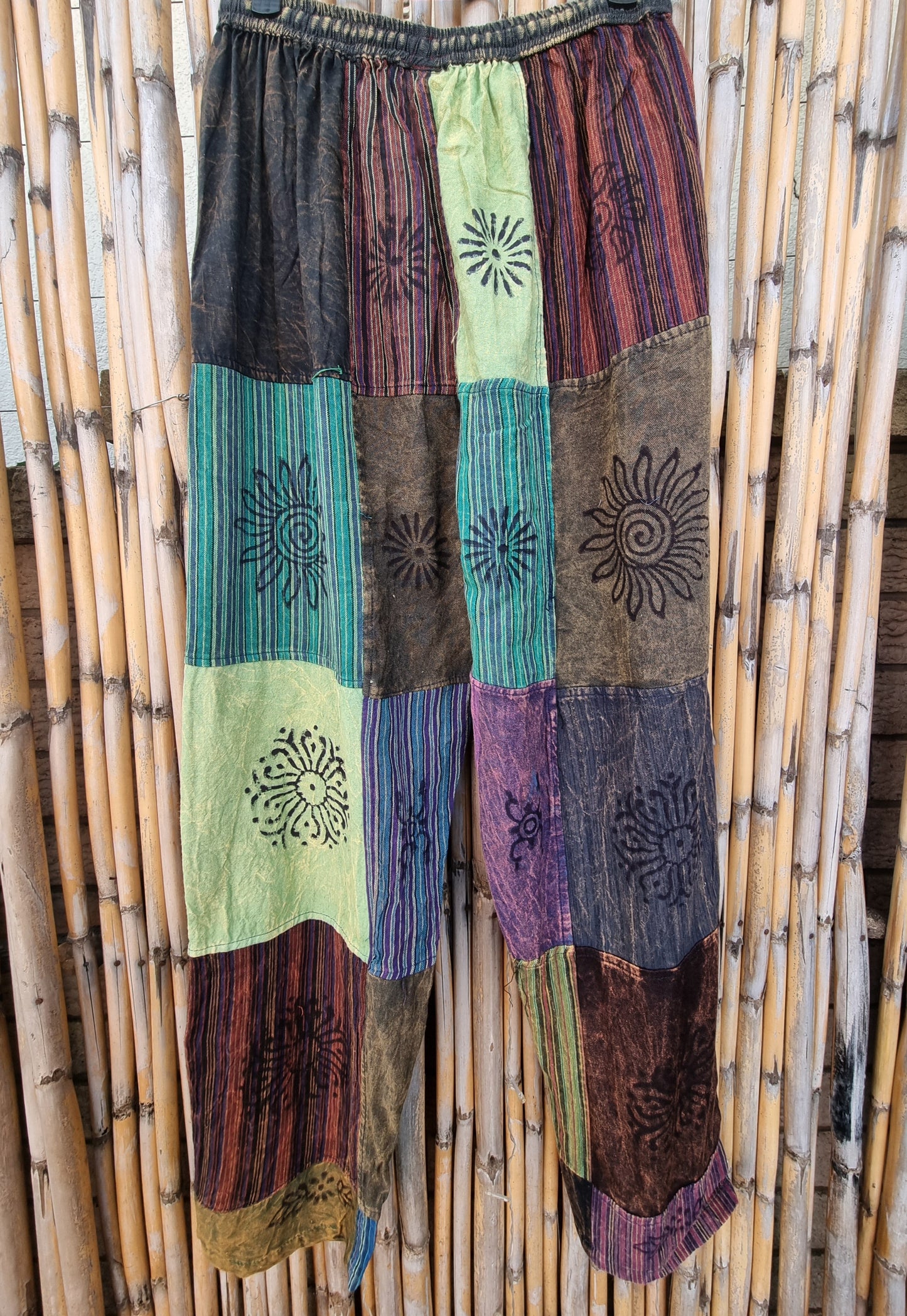 Lima Cotton Patchwork Pants (Medium)