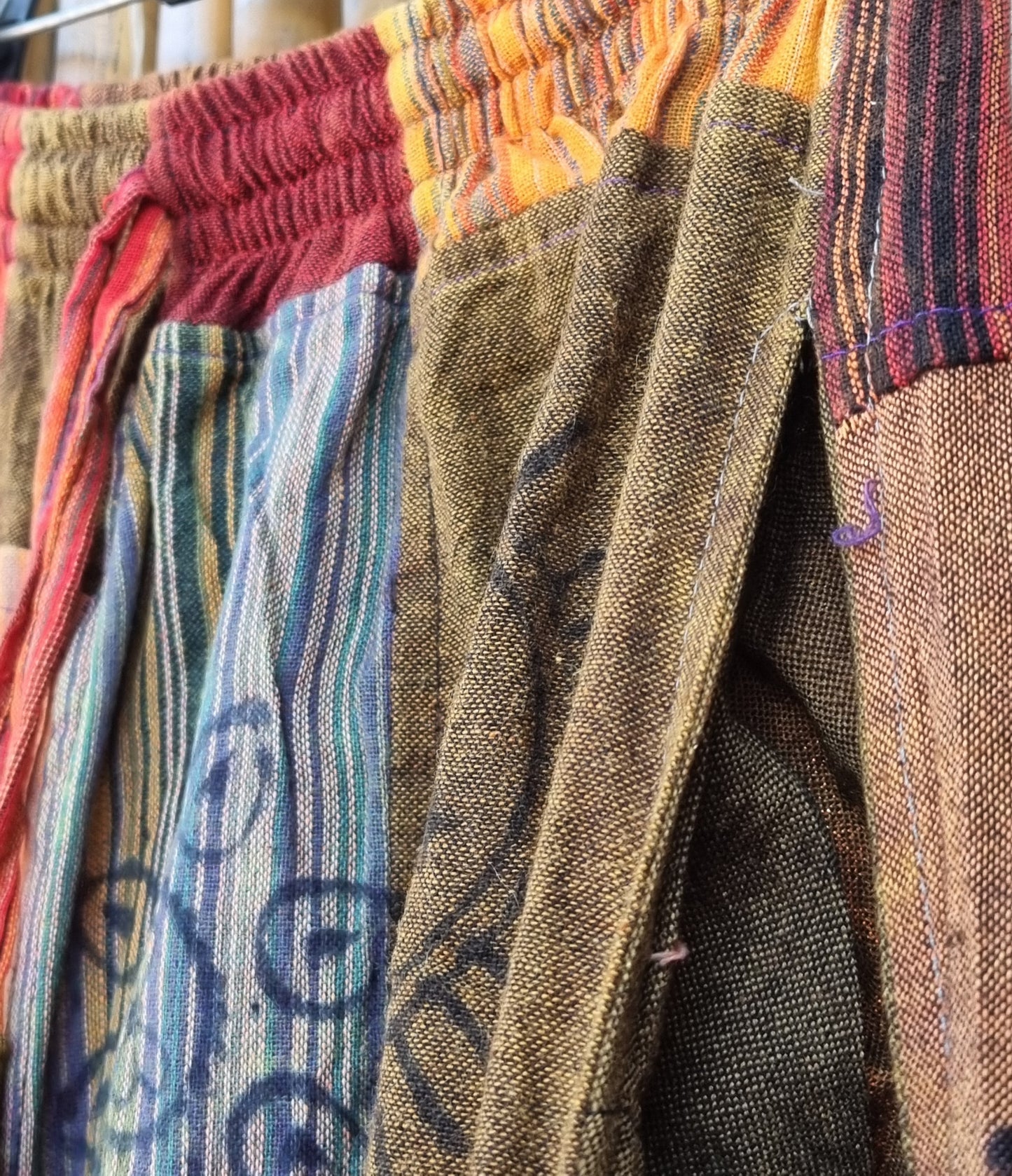 Ikigai Cotton Patchwork Pants (Medium)