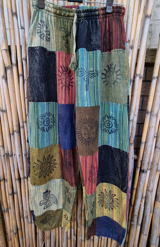 Lakeside Cotton Patchwork Pants (Extra Large)
