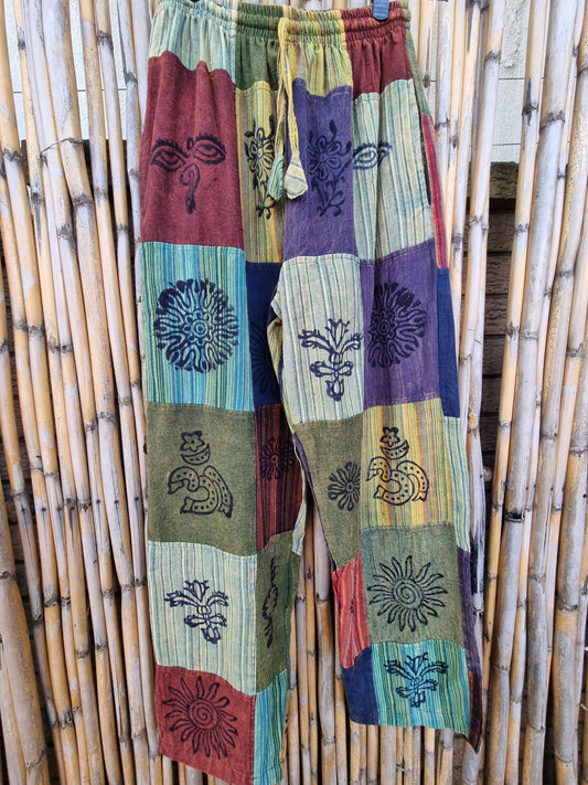 Harrier Cotton Patchwork Pants (Large)