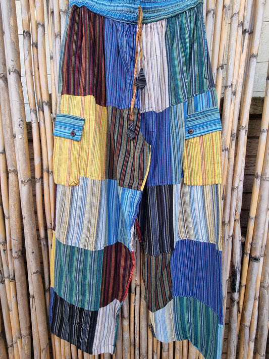 Sunday Sunshine Cotton Patchwork Pants (3XL)