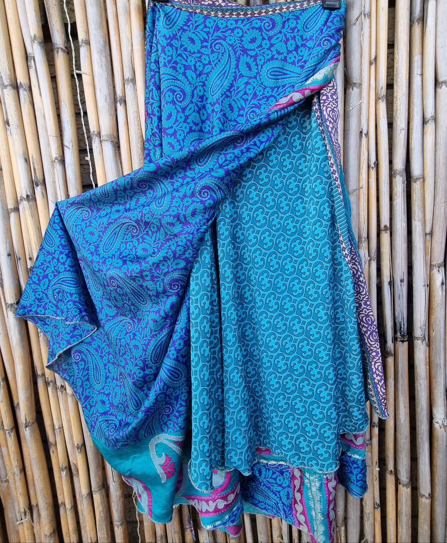 Belfast Blue Wrap Skirt