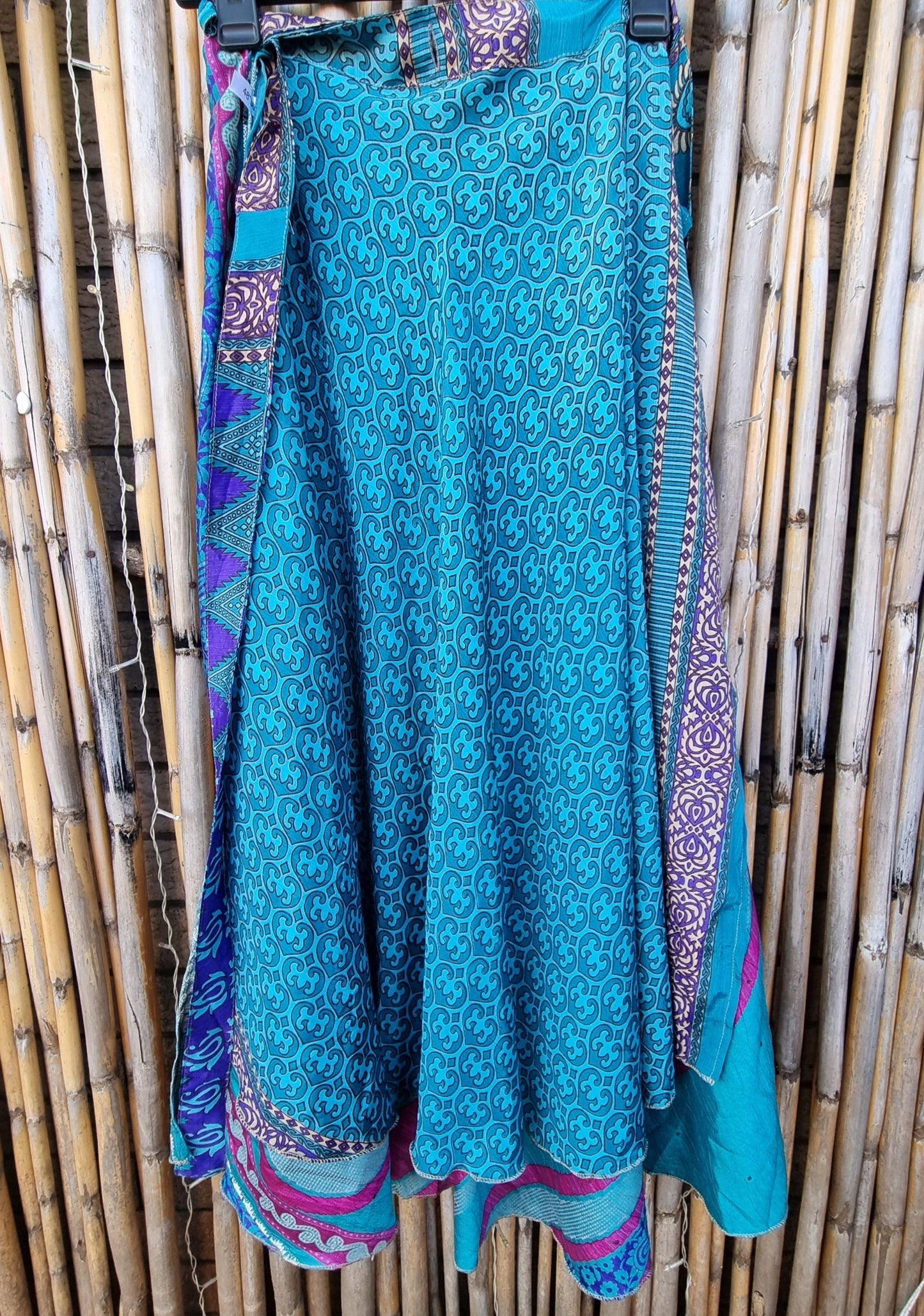 Belfast Blue Wrap Skirt