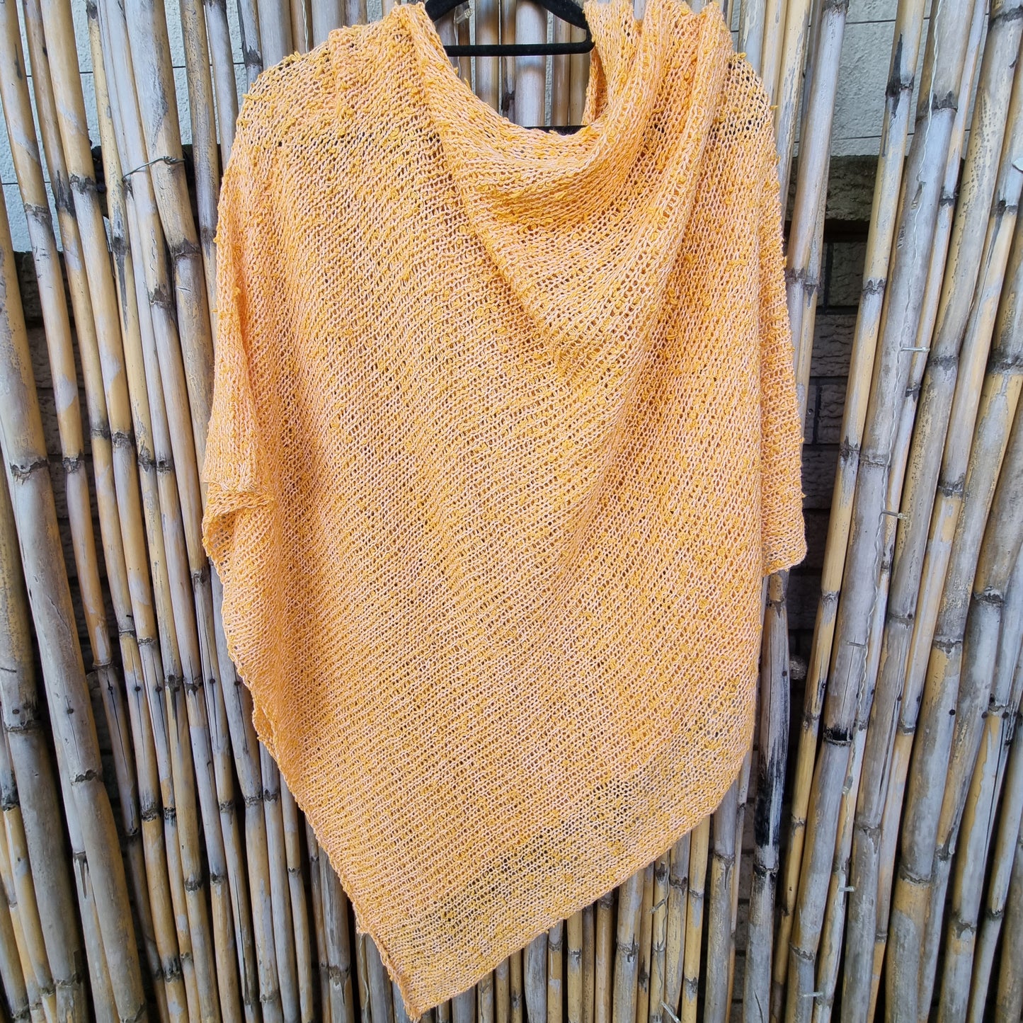 Tangerine Tango Knitted Shawl