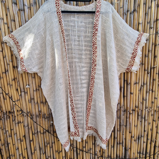 Cotton Mesh Kimono ( Various Colours )