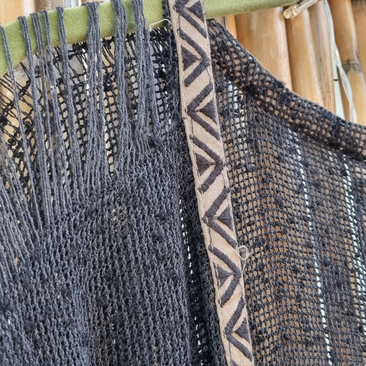 Mesh Distressed Cotton Kimono