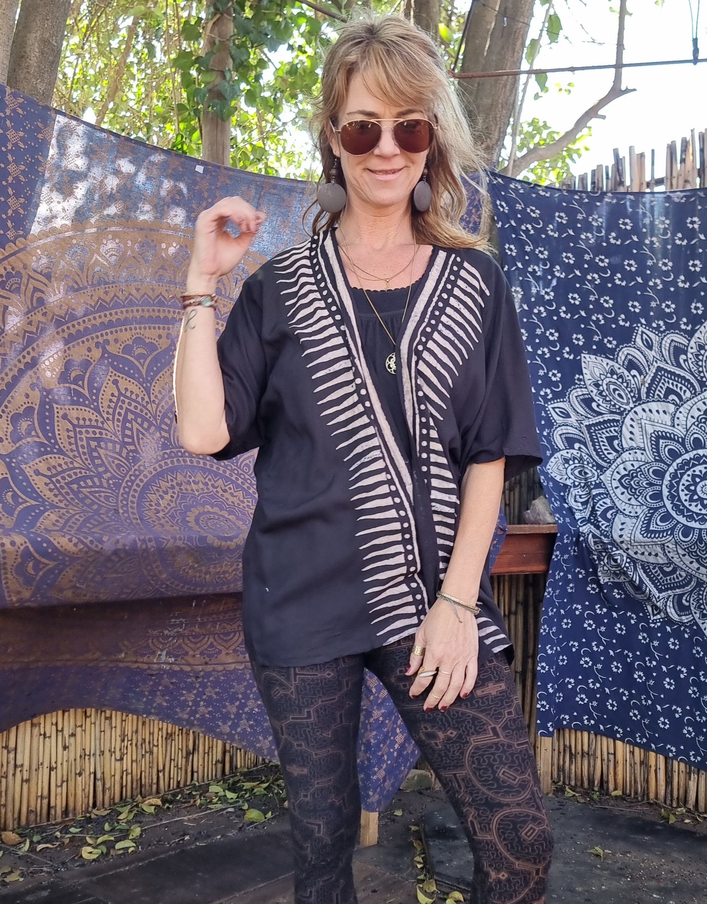 Block Print Cotton Kimono