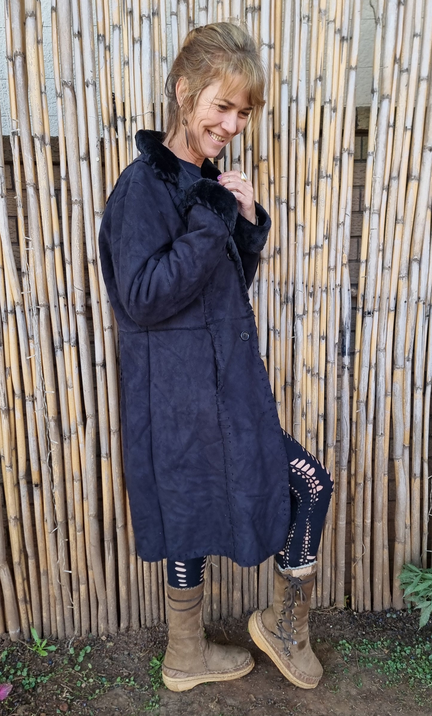 Black Panther Bespoke Vintage Coat