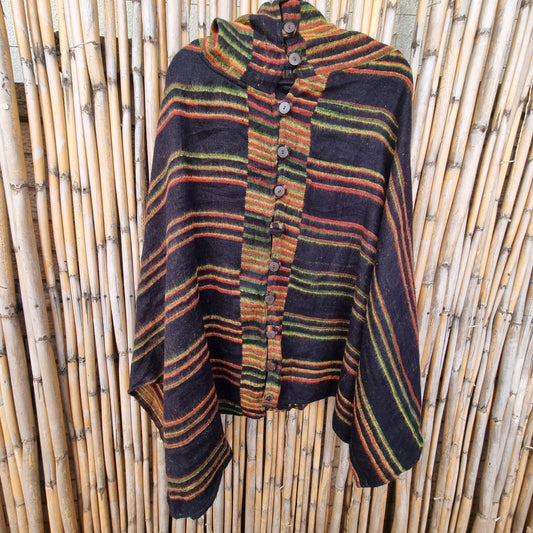 Blue Mountain Peak Woolen Poncho
