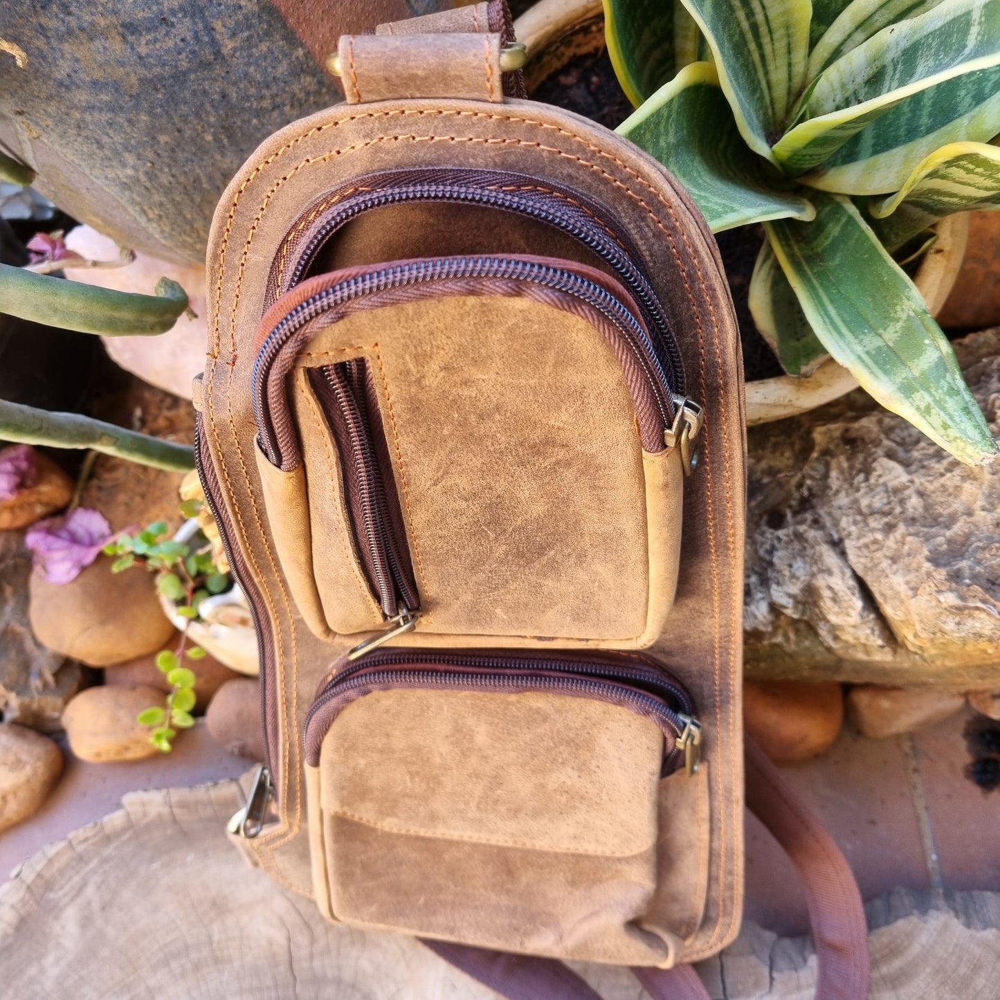 Leather Man Satchel