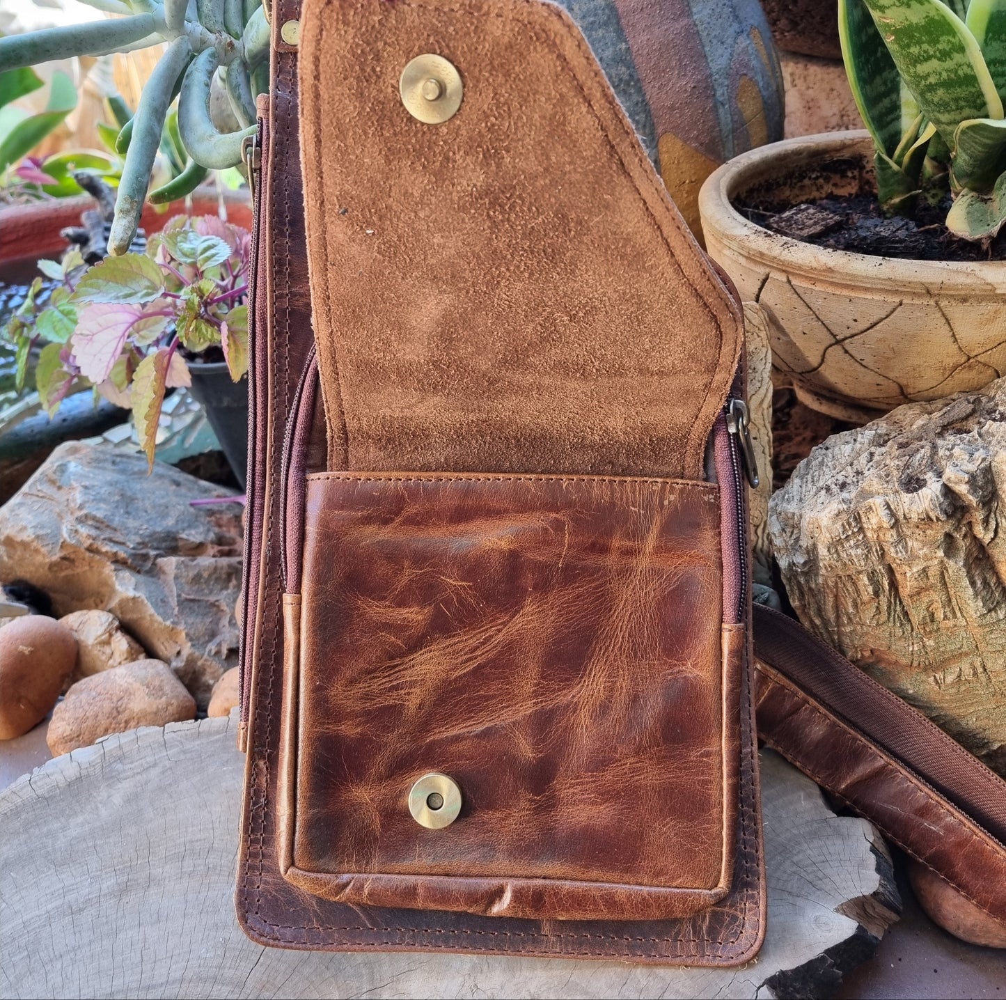 Leather Man Satchel
