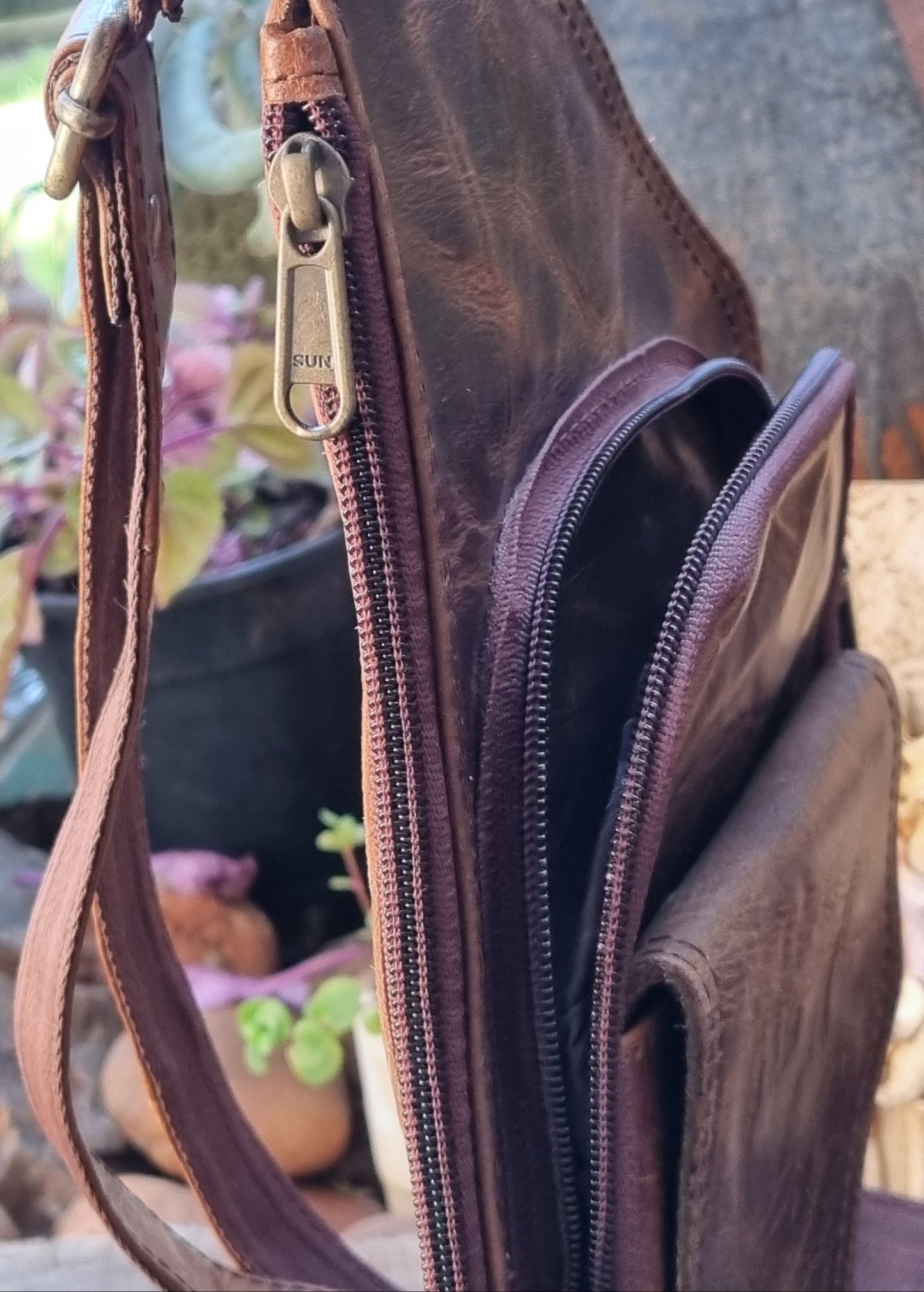 Leather Man Satchel