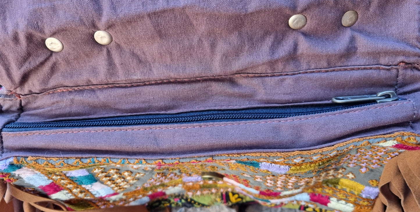 Cowrie Embroidered Handbag